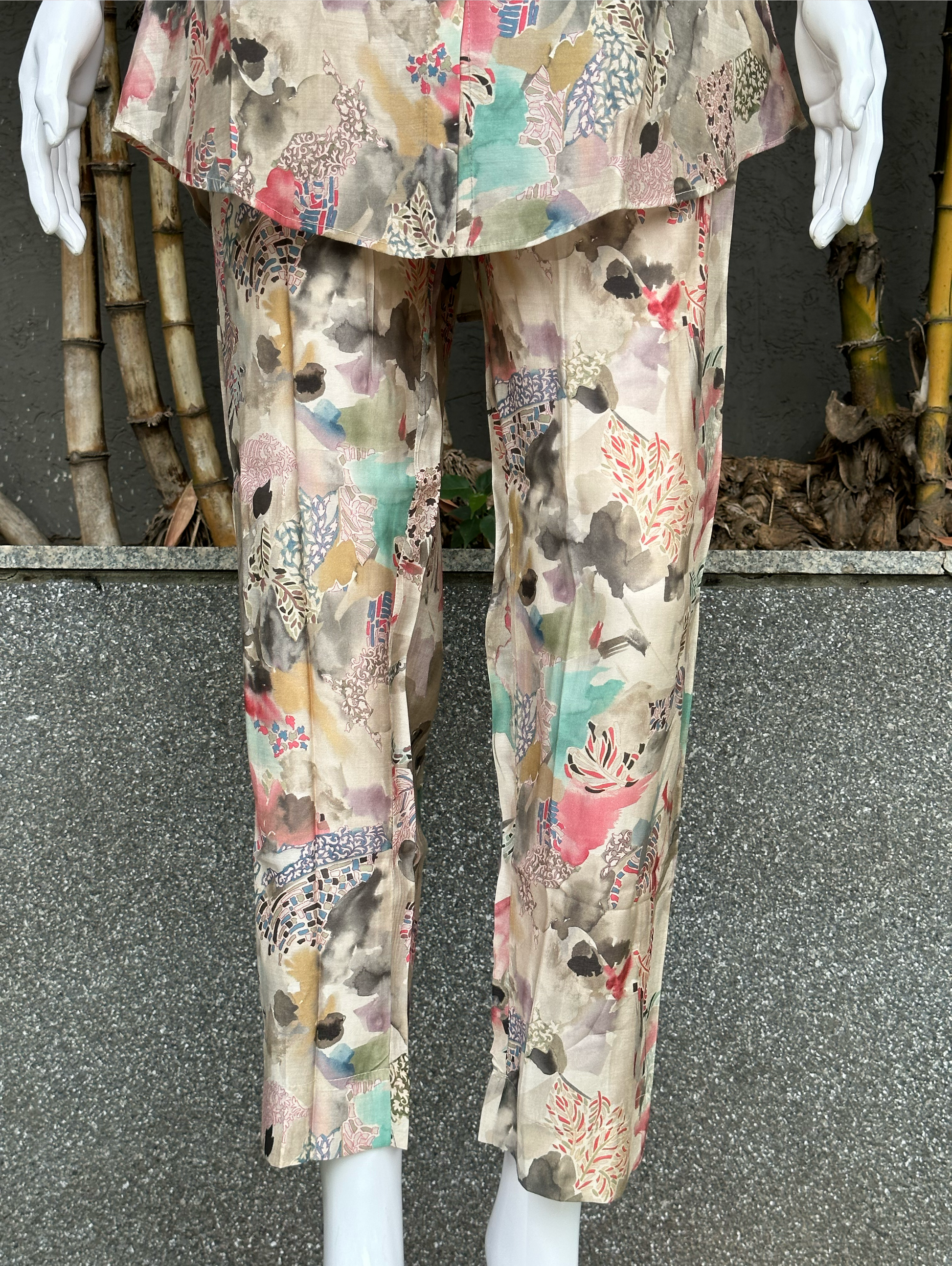 Muslin Collar & Pocket Embroidery Coords