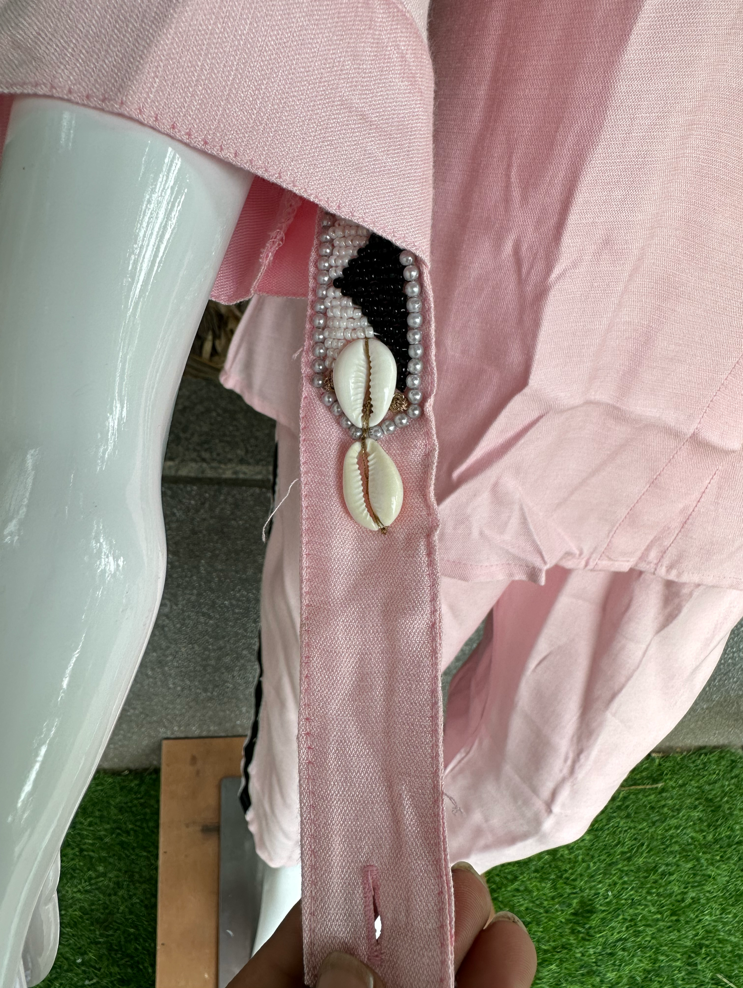 Image of Pure Cotton Embroidery Coords - Pink