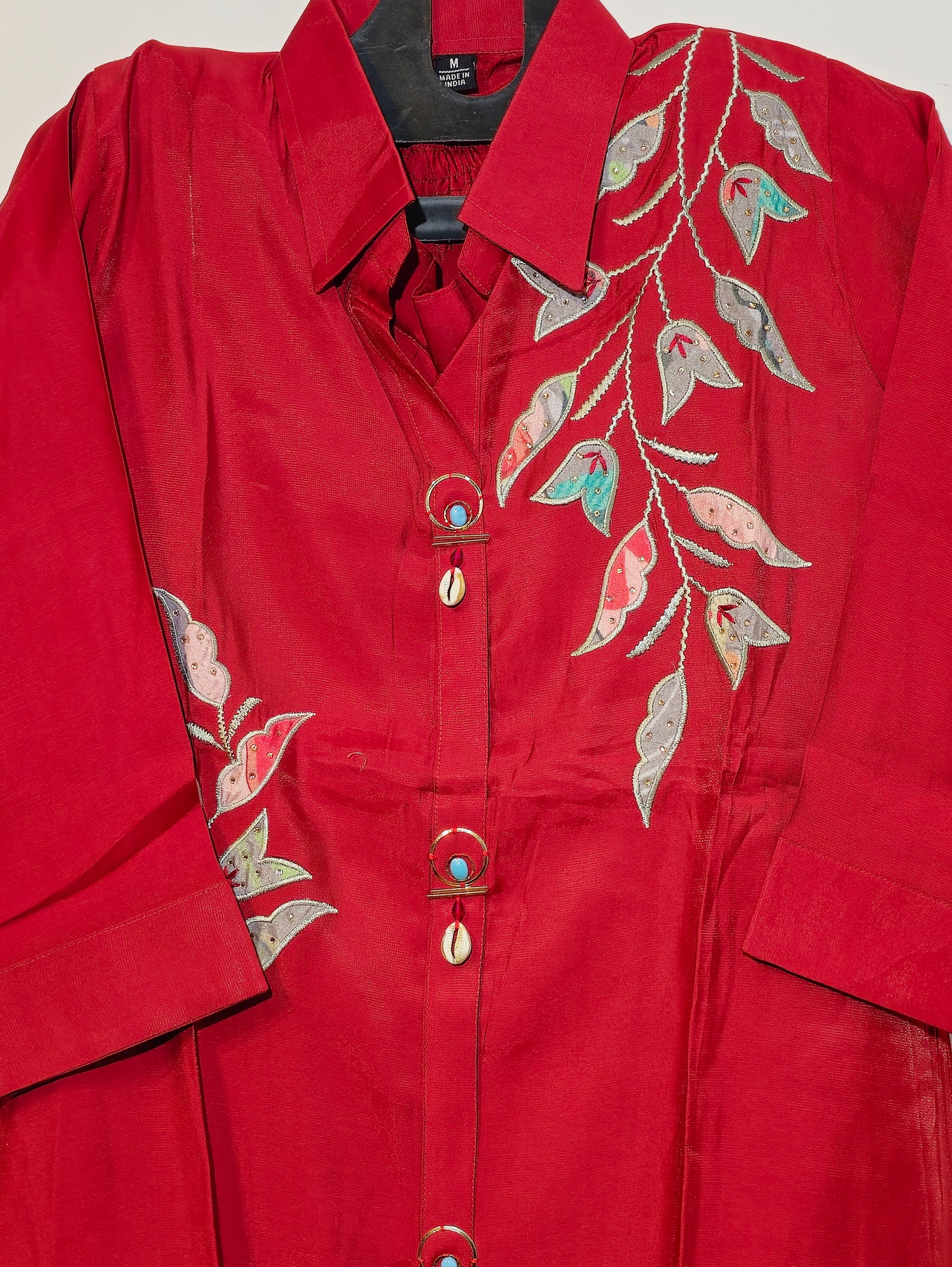 Image of Designer Silk Coord Set