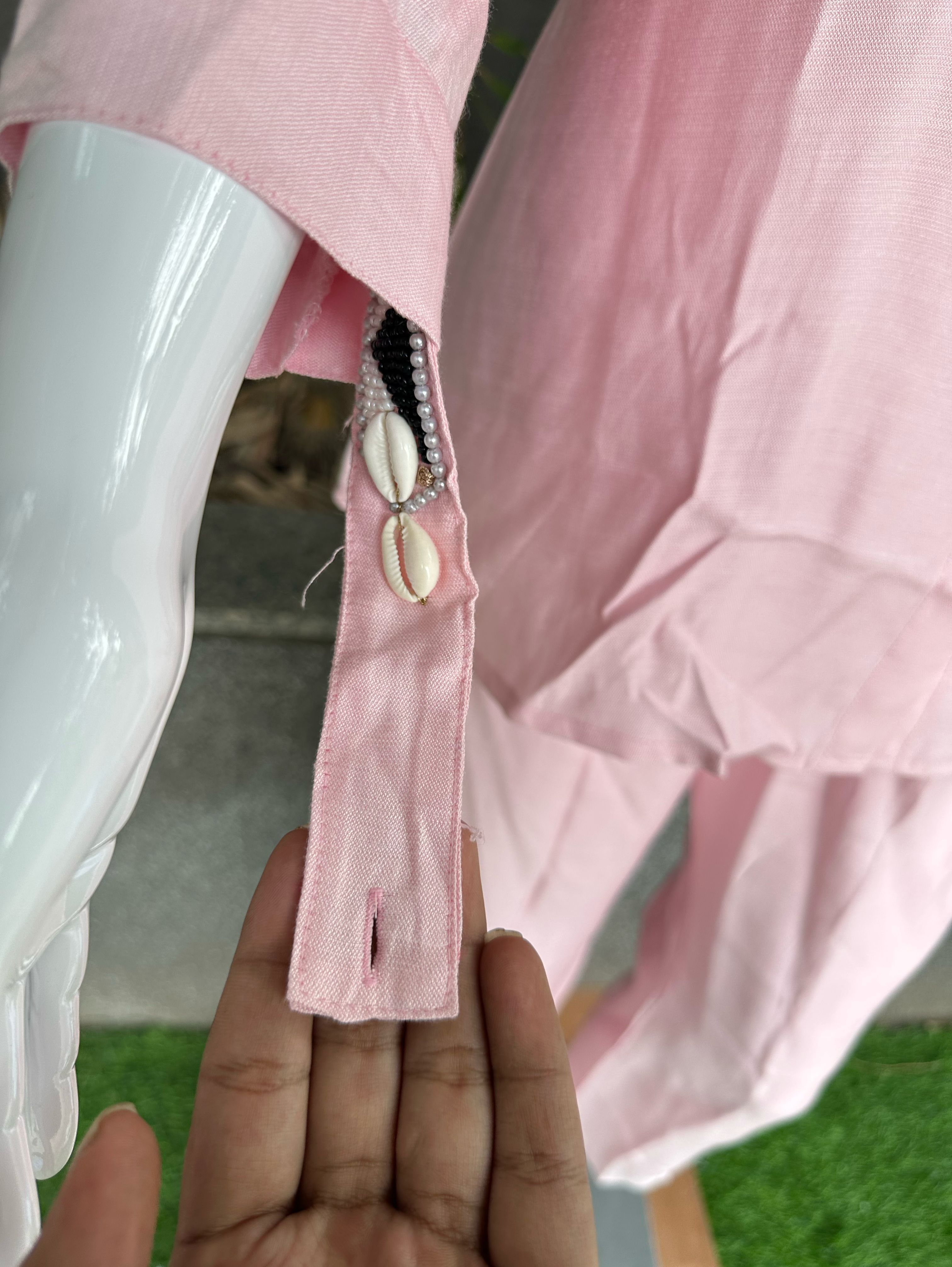 Pure Cotton Embroidery Coords - Pink