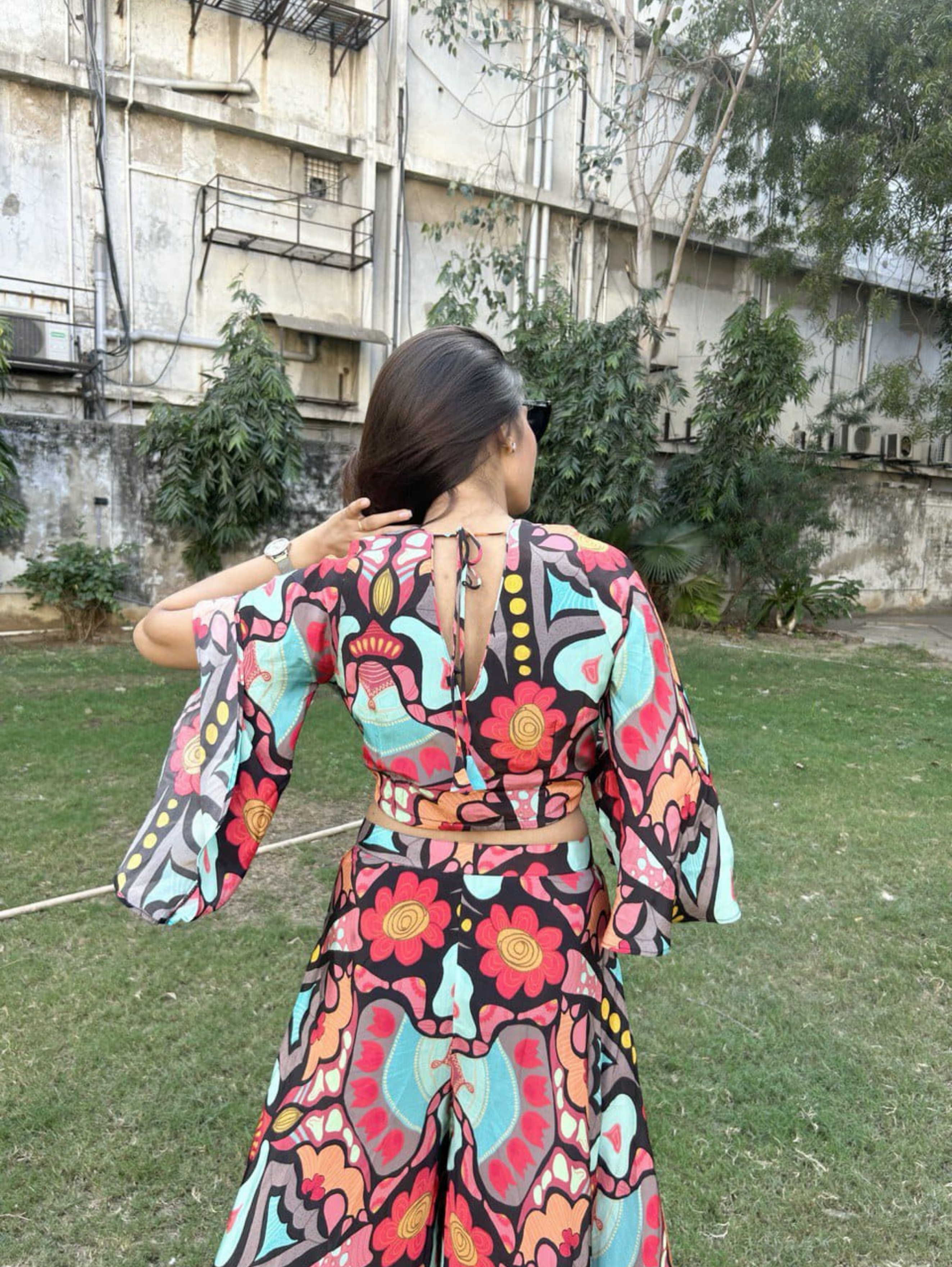 Image of Designer Crepe Coord Set