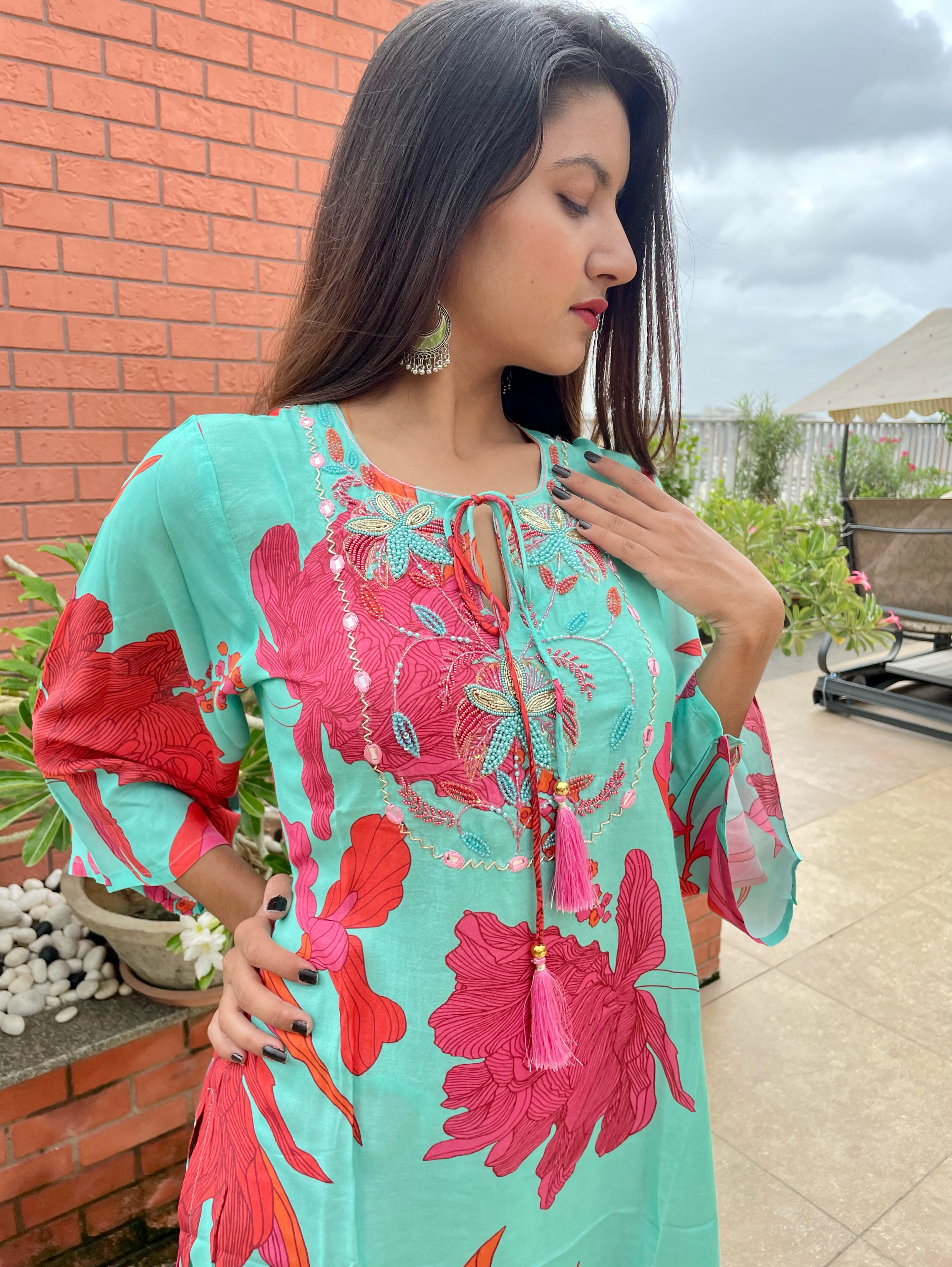 Image of Muslin Hand Work Coords - 2 Piece