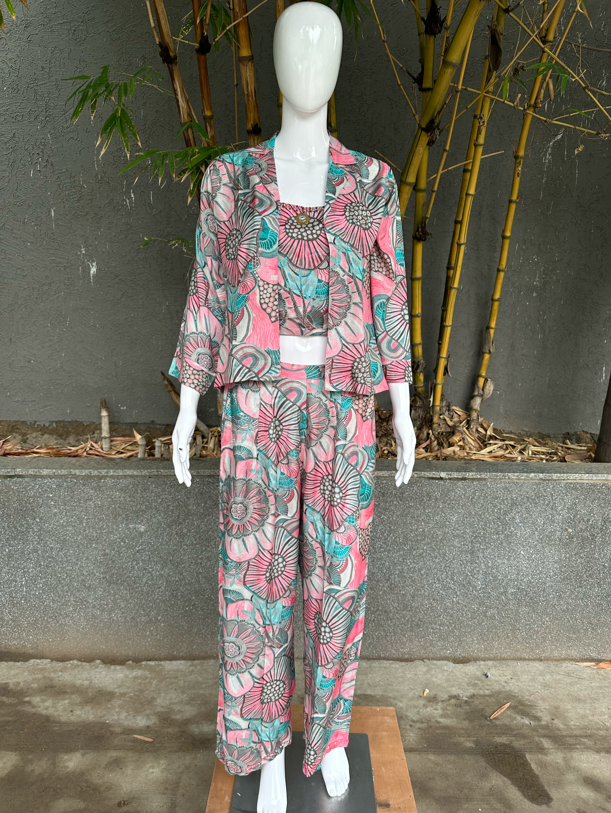 Muslin Embroidery Sequence Coords - 3 Piece