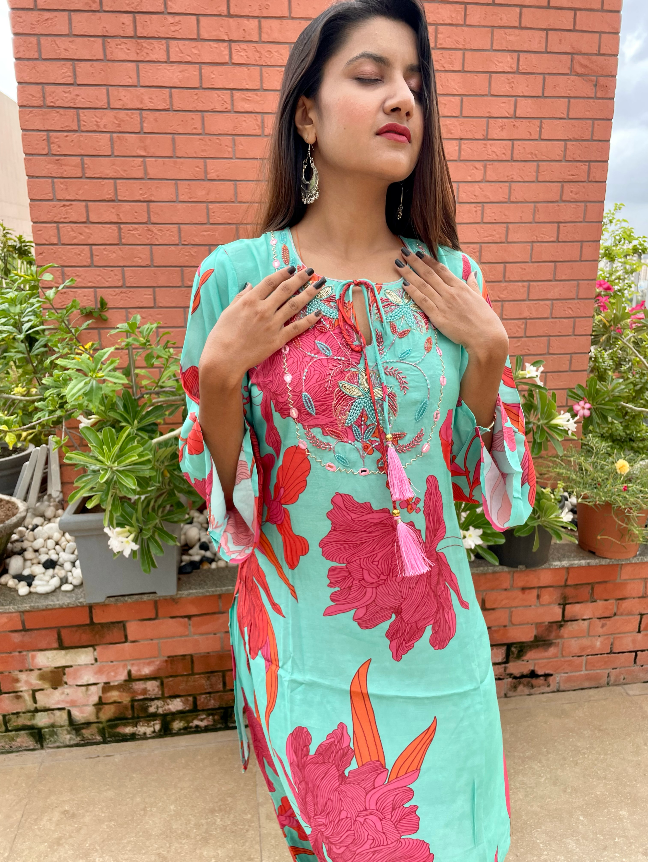 Image of Muslin Hand Work Coords - 2 Piece