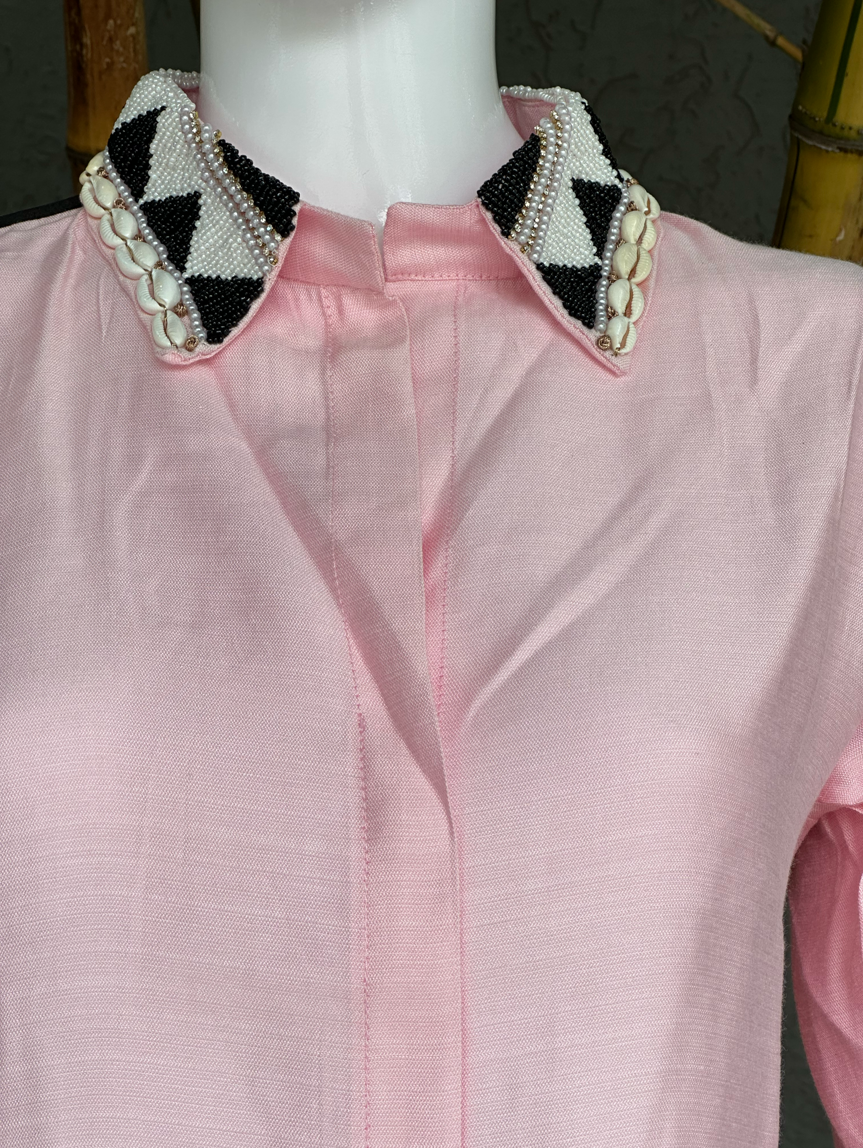 Pure Cotton Embroidery Coords - Pink