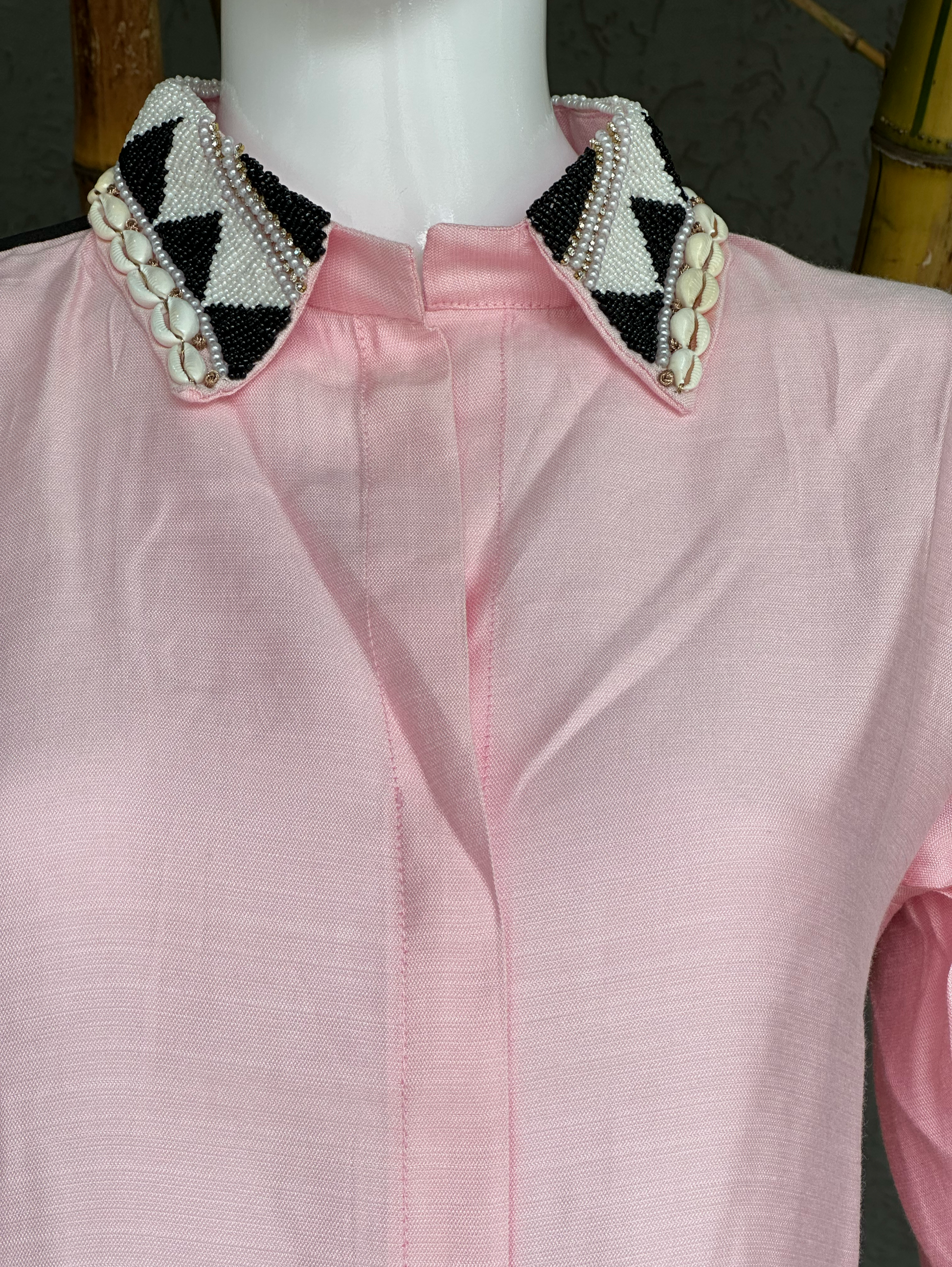 Pure Cotton Embroidery Coords - Pink