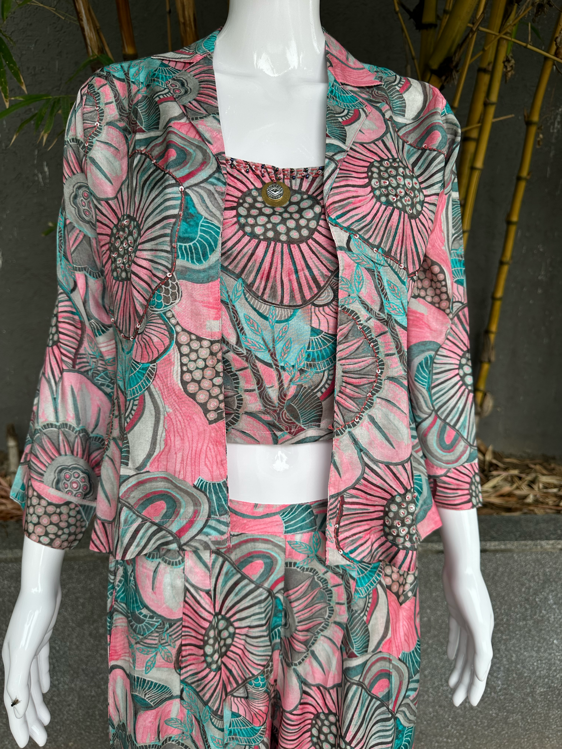 Muslin Embroidery Sequence Coords - 3 Piece