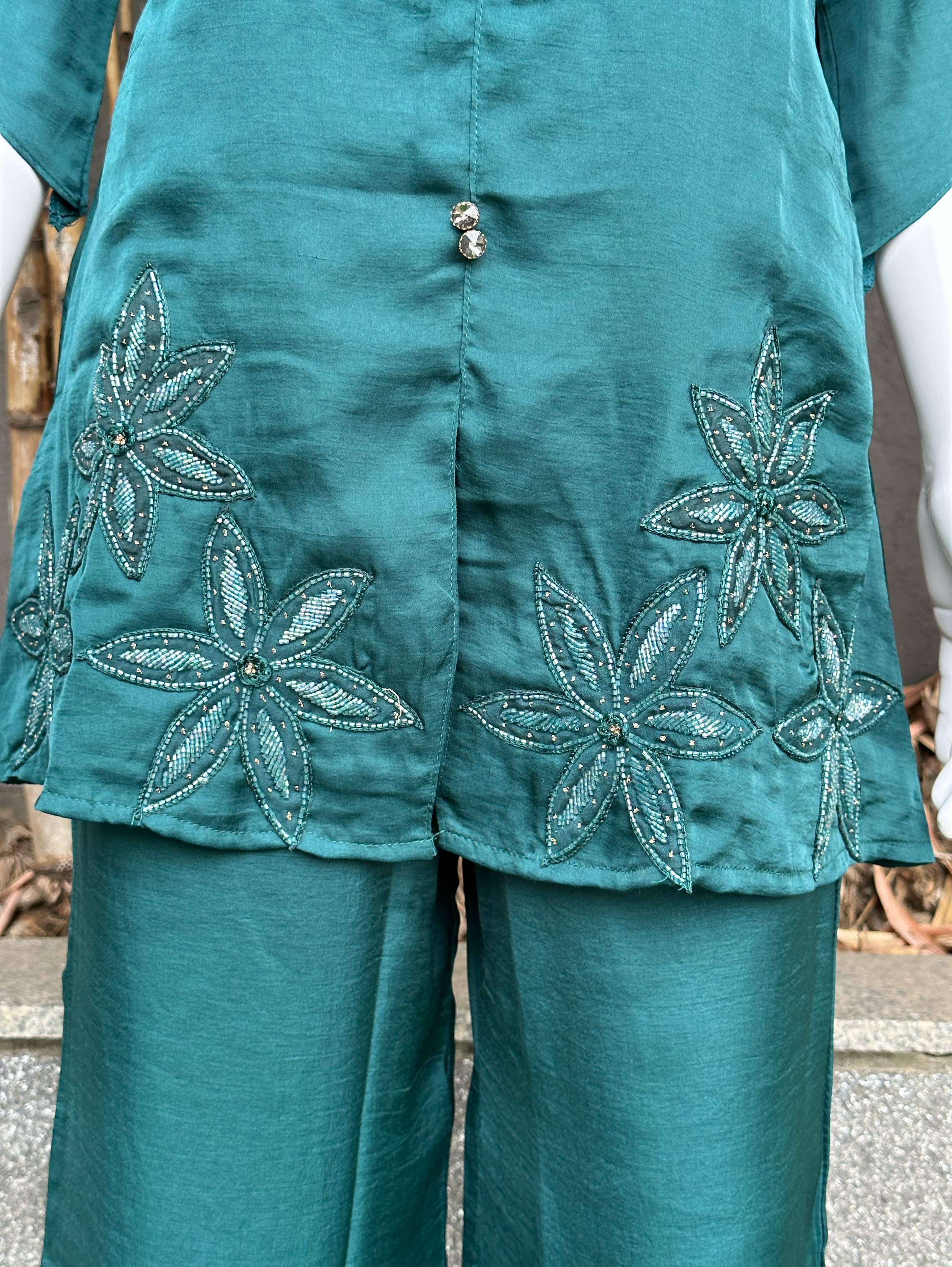 Soft Silk Hand work Coords with Plazzo