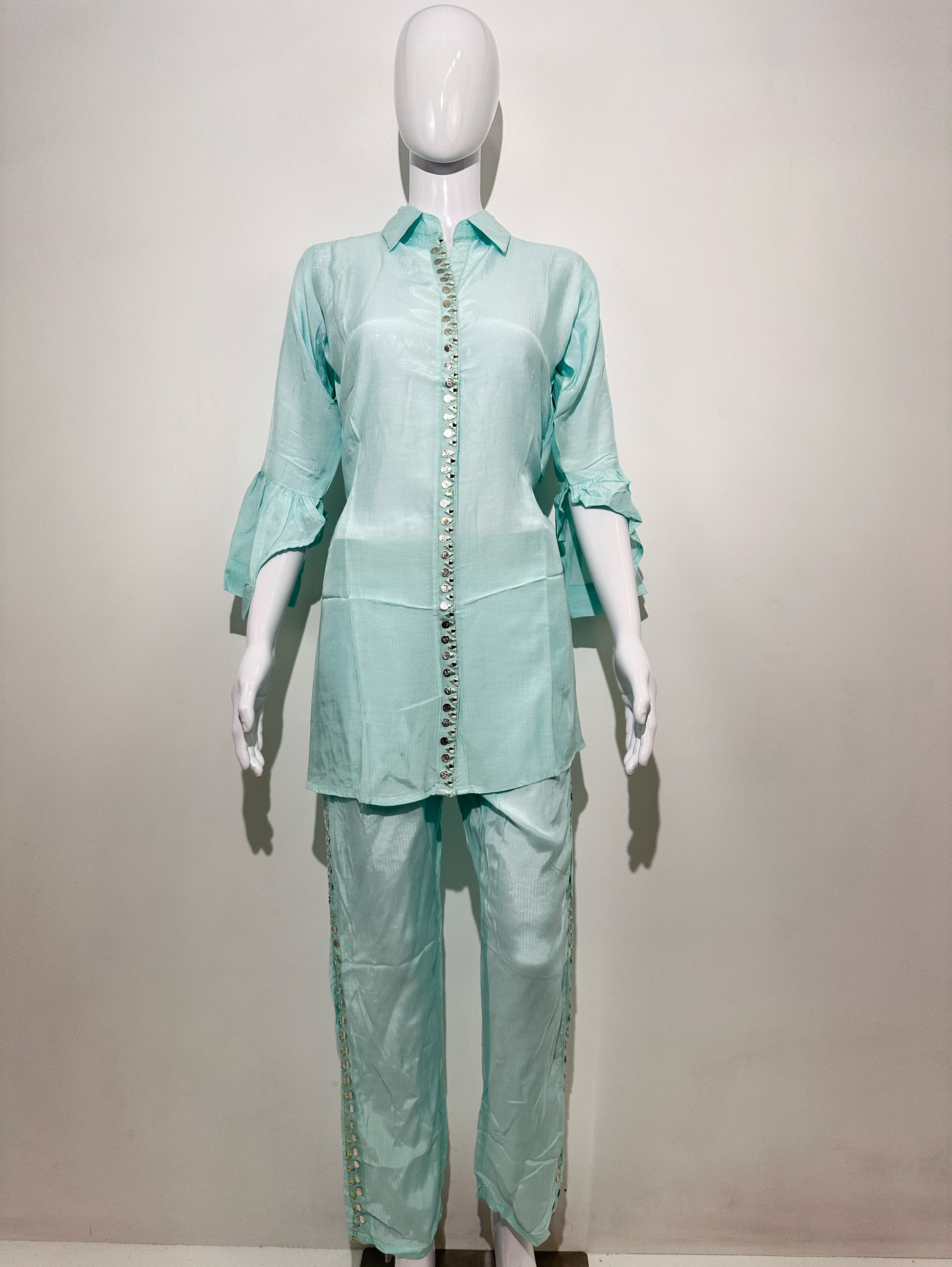 Muslin Stand Patti with Accessories work Coords
