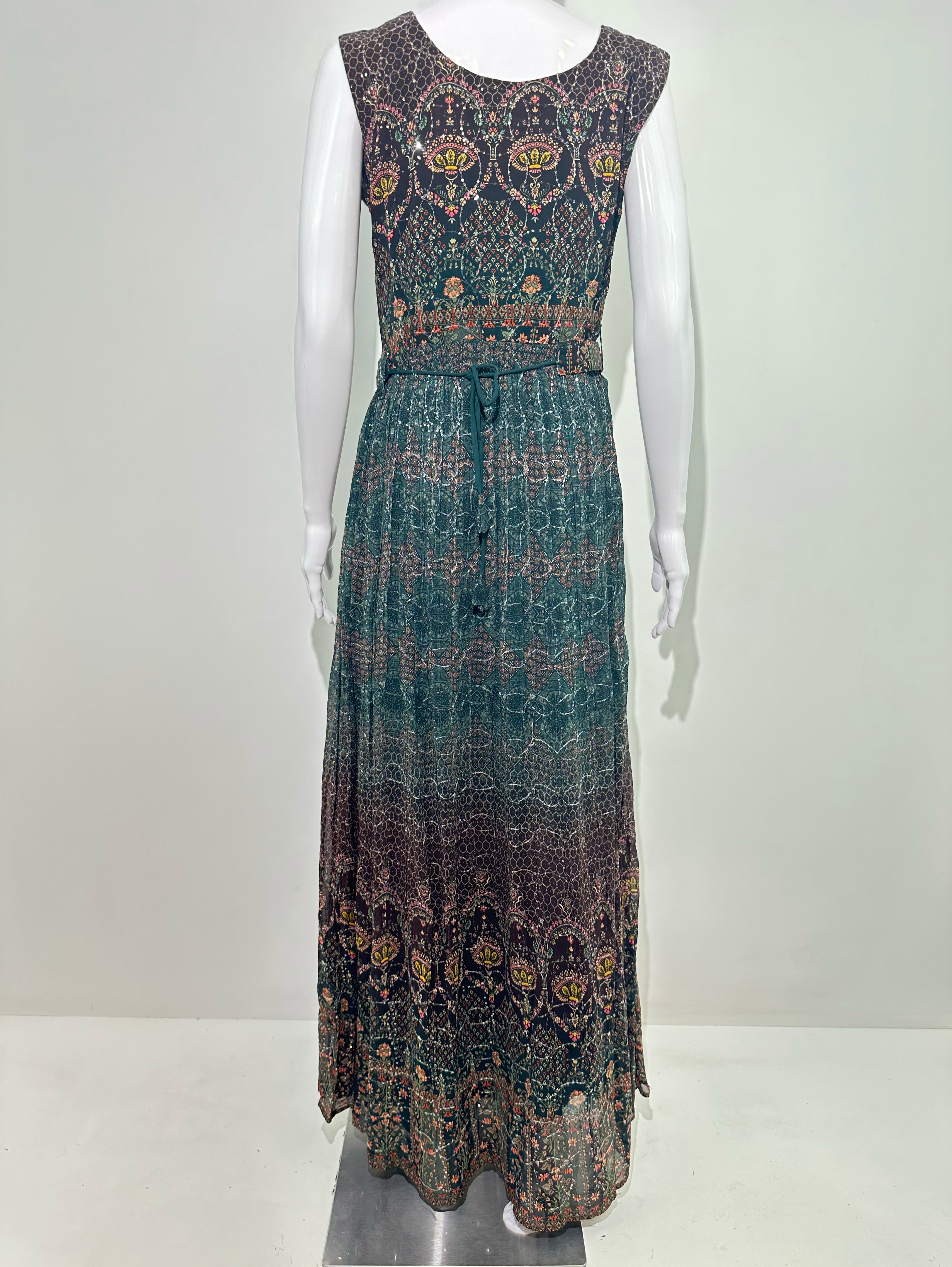 Image of Georgette with Sequence work Gown