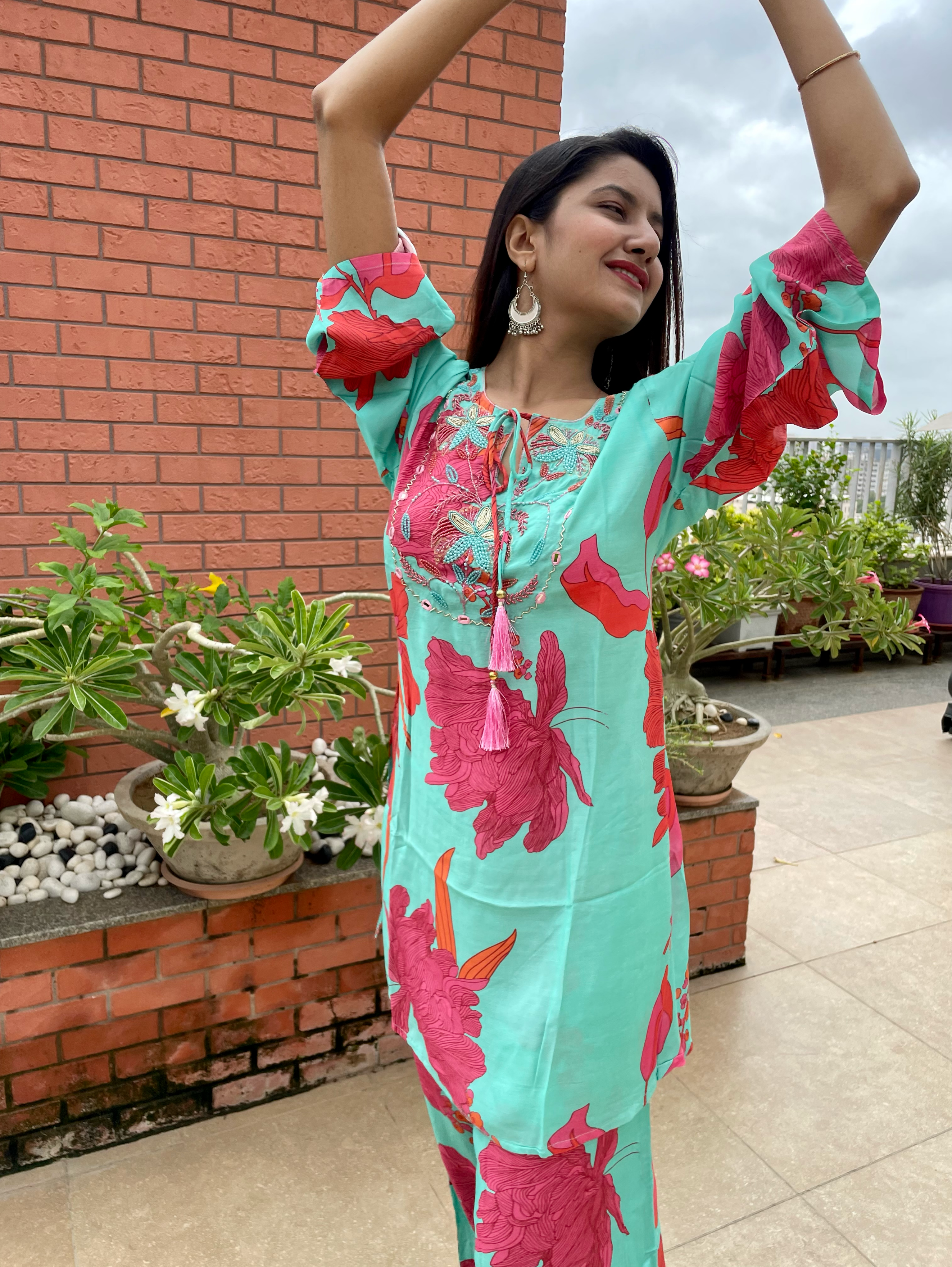 Image of Muslin Hand Work Coords - 2 Piece