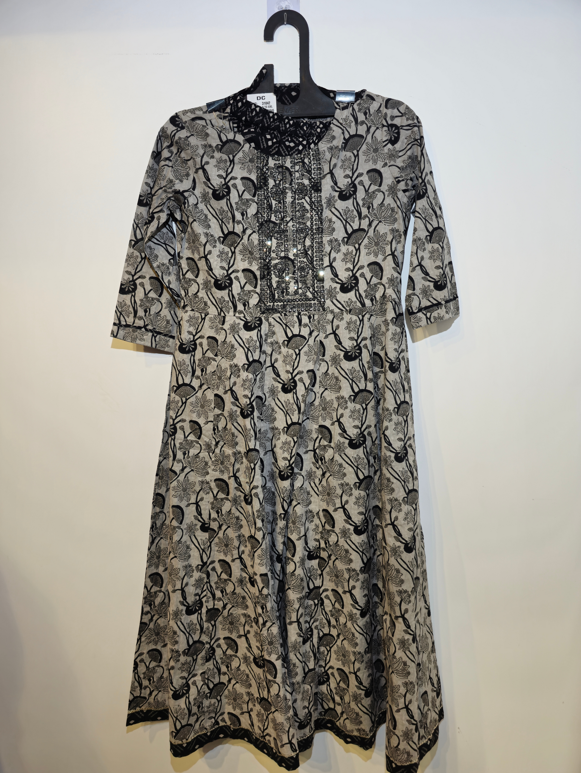 Pure Crepe Kurti Set - 3 Piece