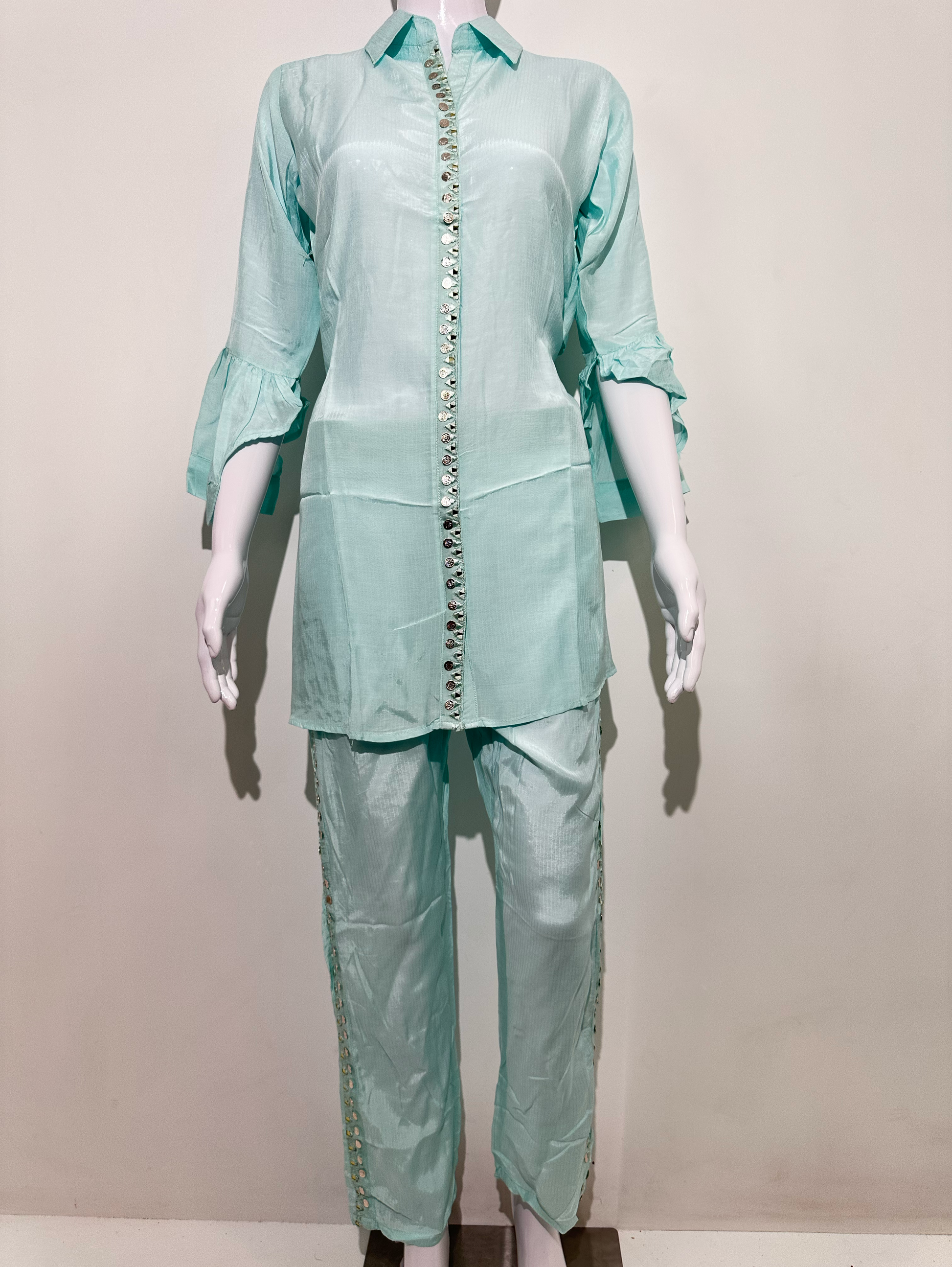 Muslin Stand Patti with Accessories work Coords