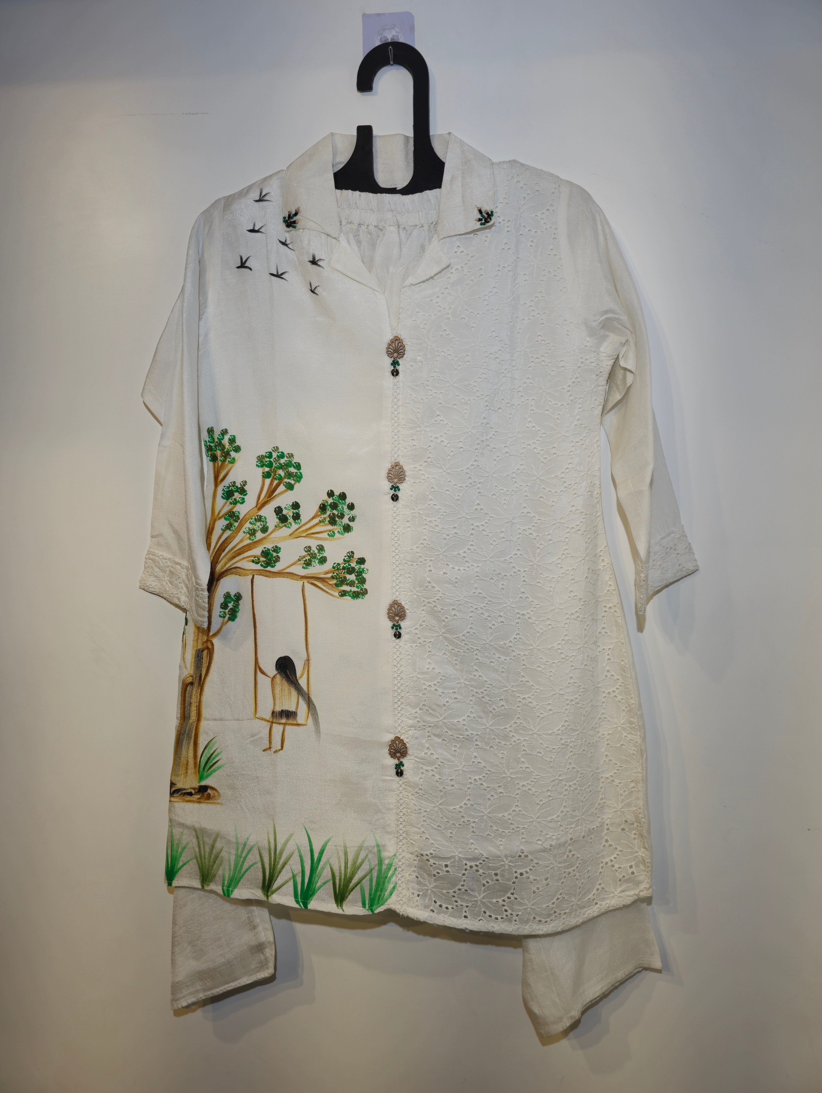Image of Designer Chinnon Silk Coord Set