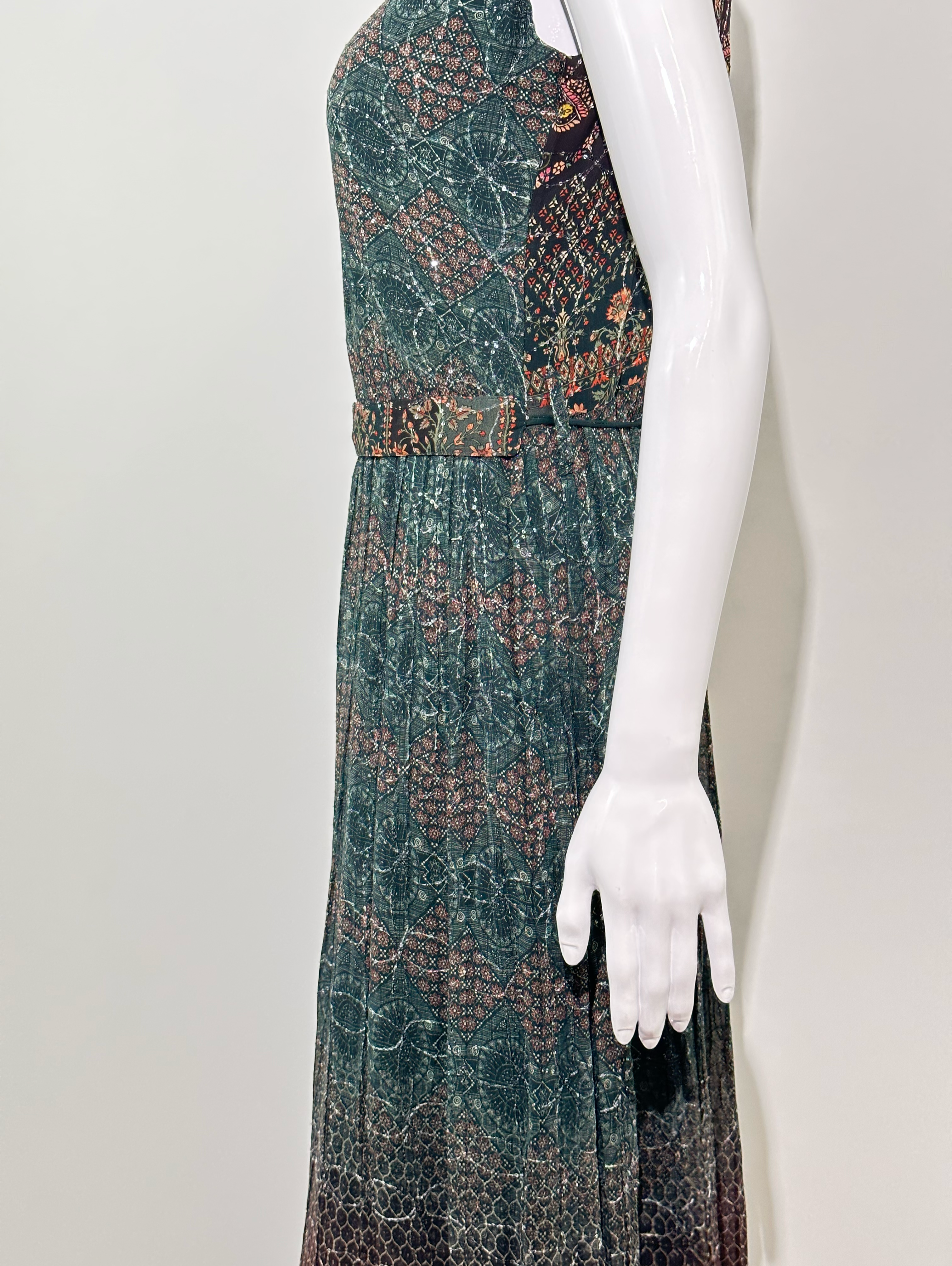 Image of Georgette with Sequence work Gown