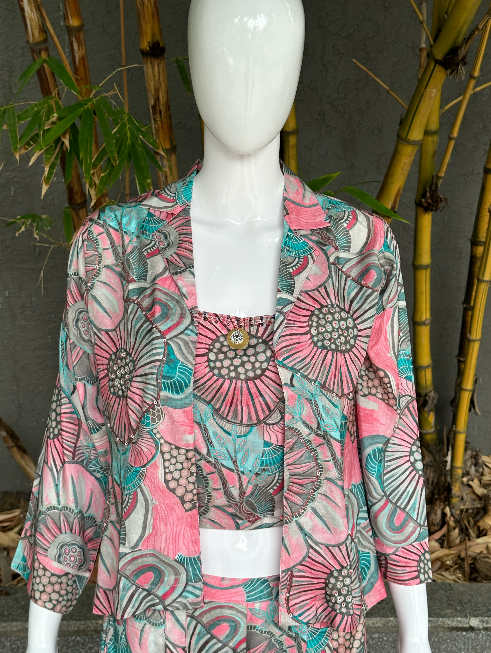 Muslin Embroidery Sequence Coords - 3 Piece