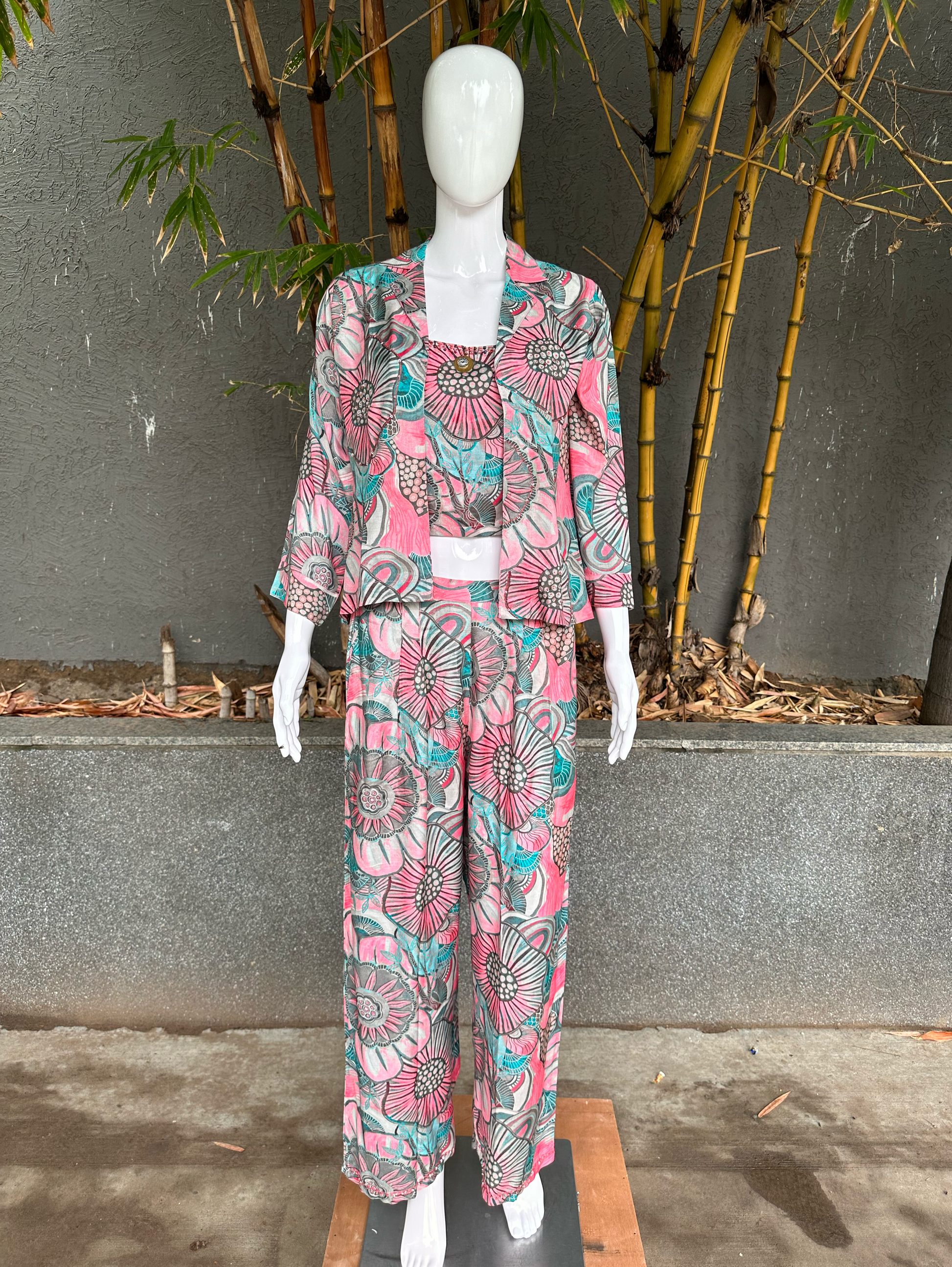 Muslin Embroidery Sequence Coords - 3 Piece