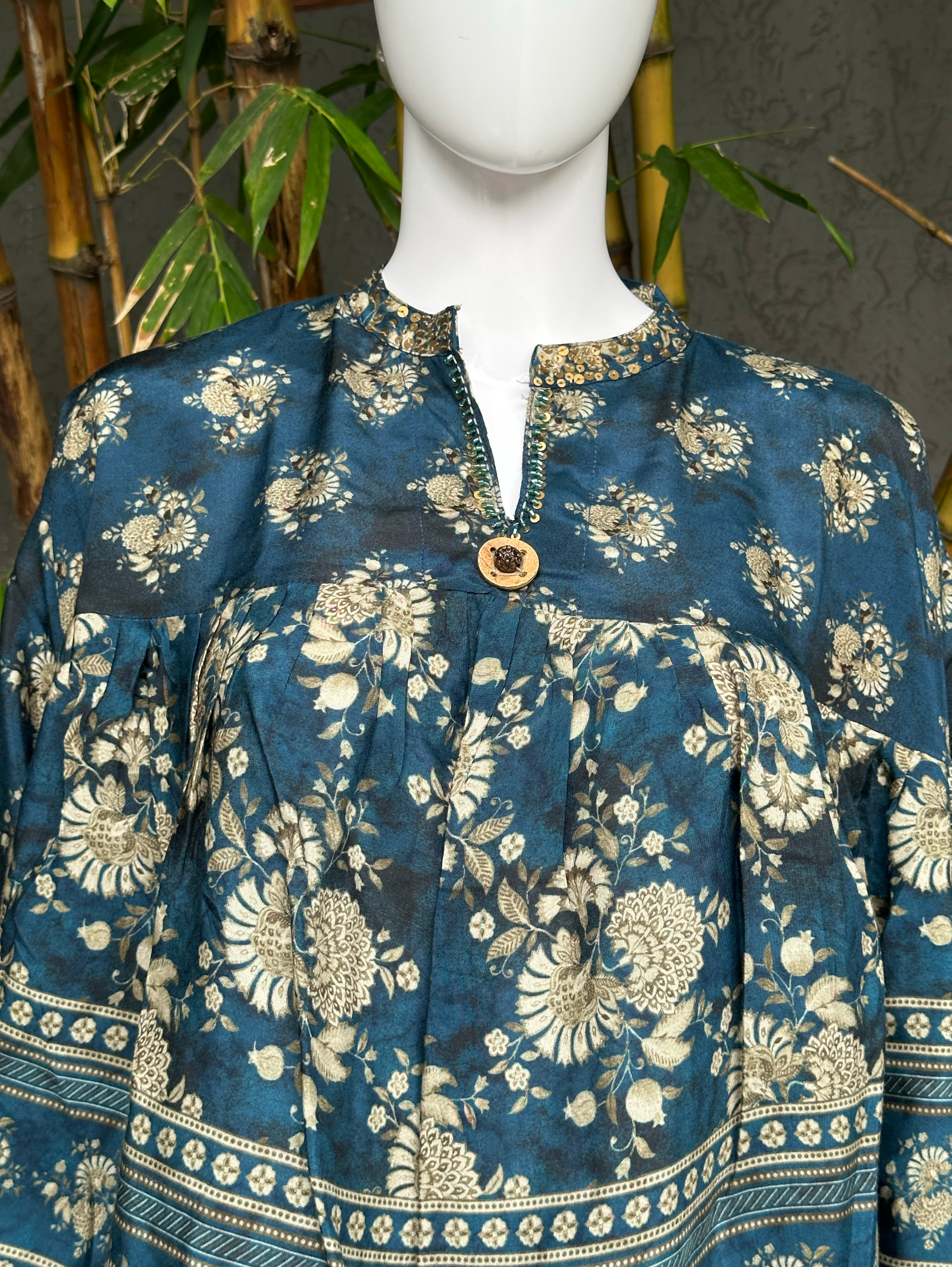 Poncho Style Coords - Blue