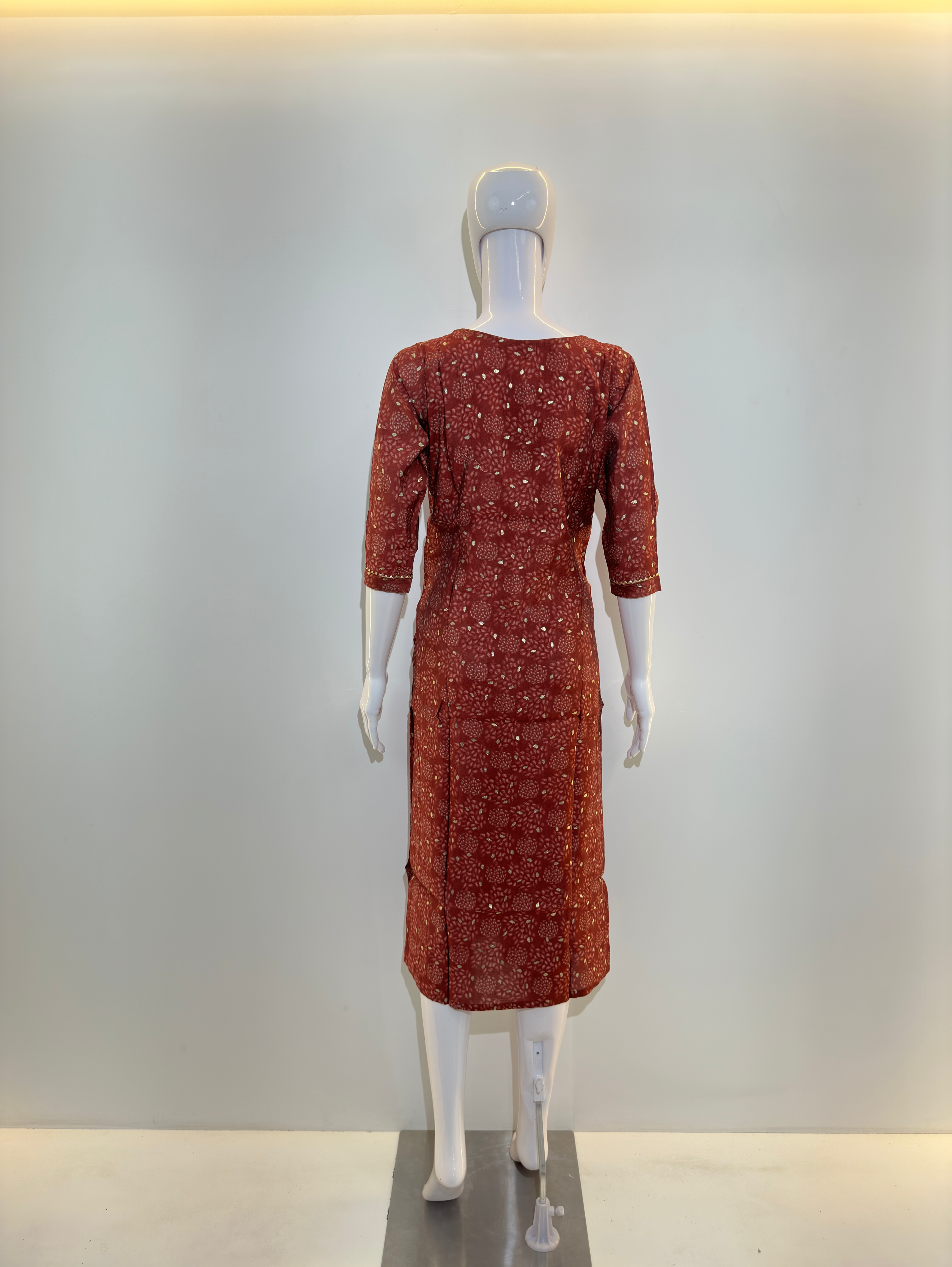 Image of Center Embroidery Muslin Kurti