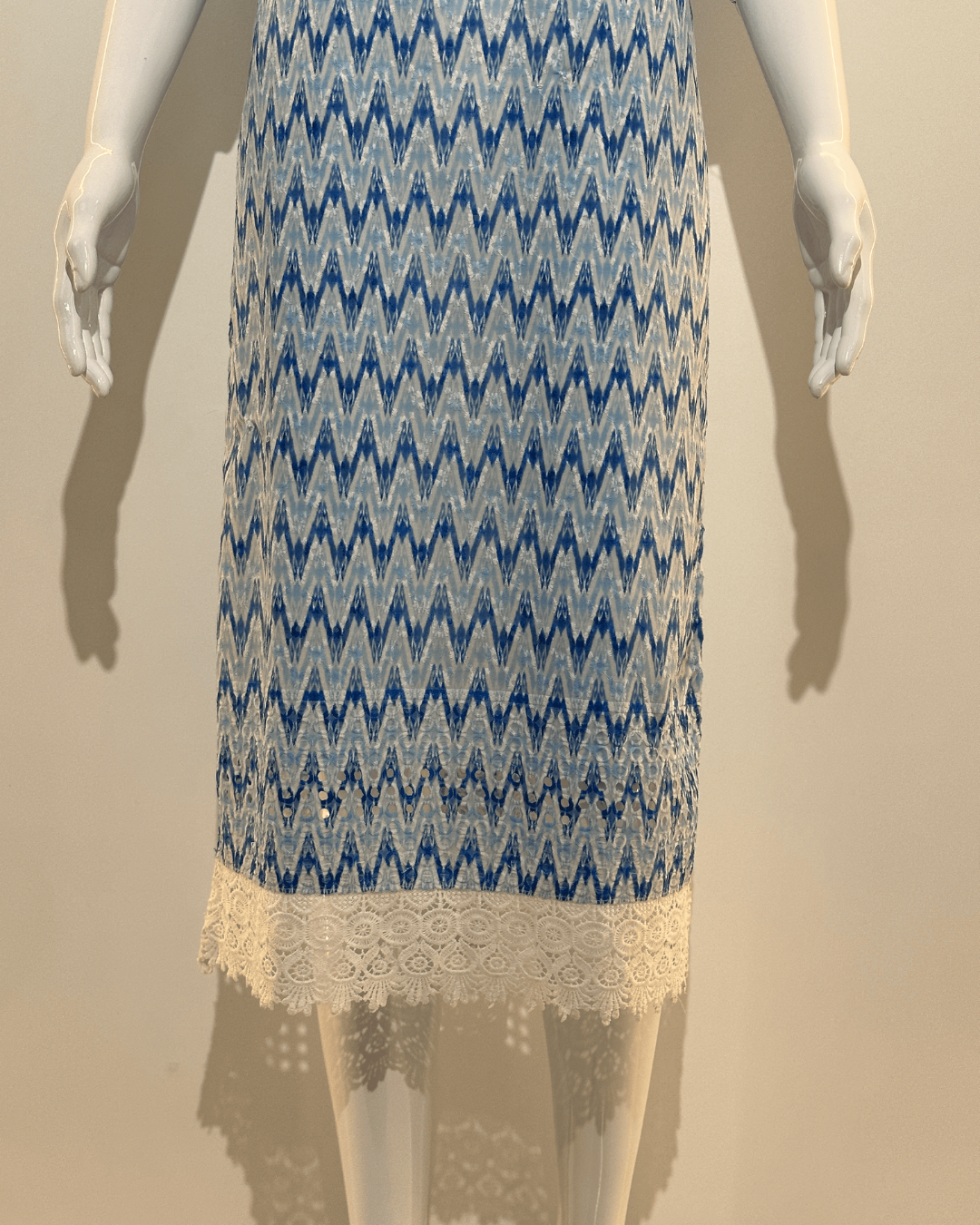 Image of Lucknowi work Cotton Straight Kurti