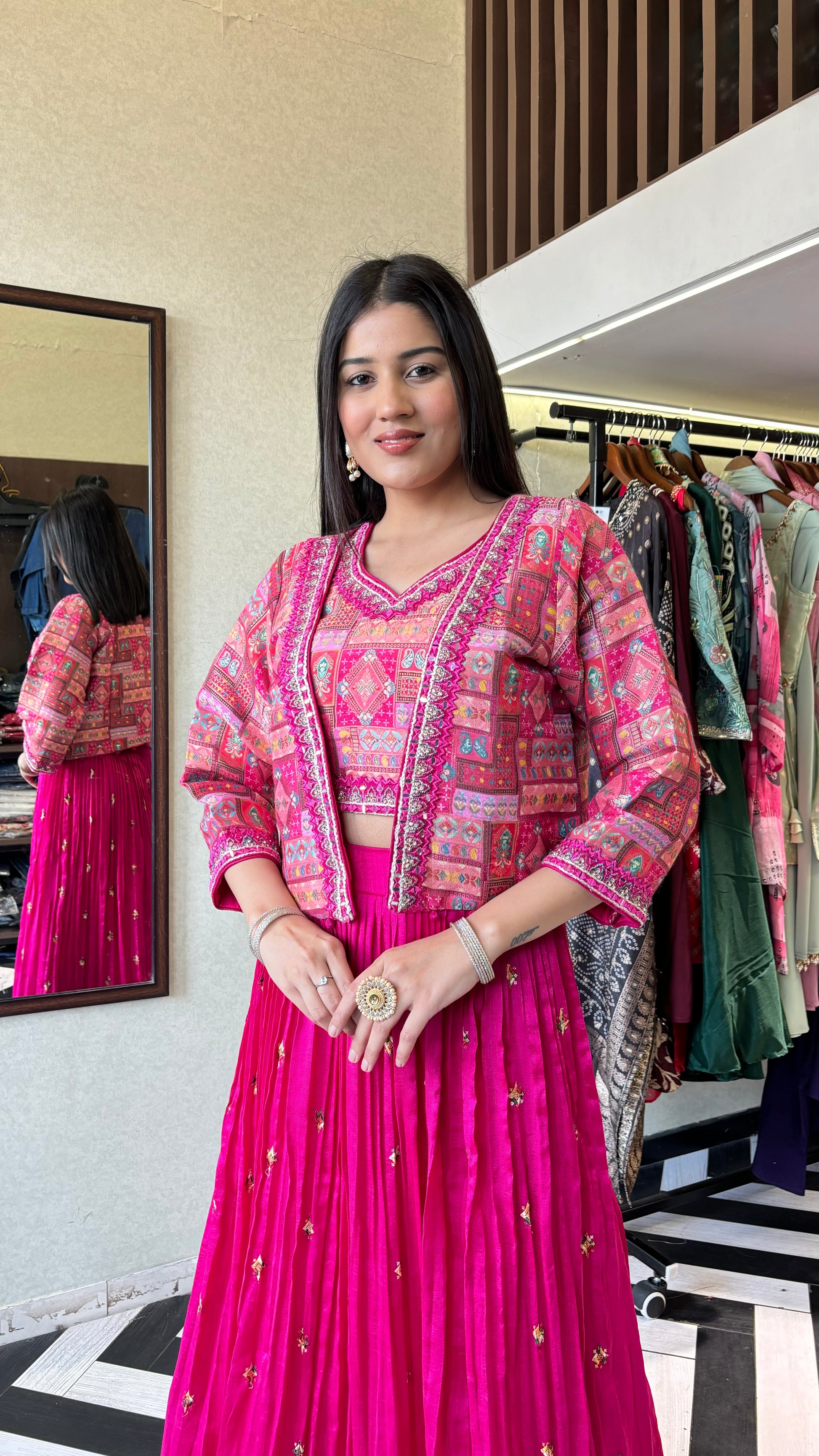 Pure Georgette Silk Designer 3 Piece