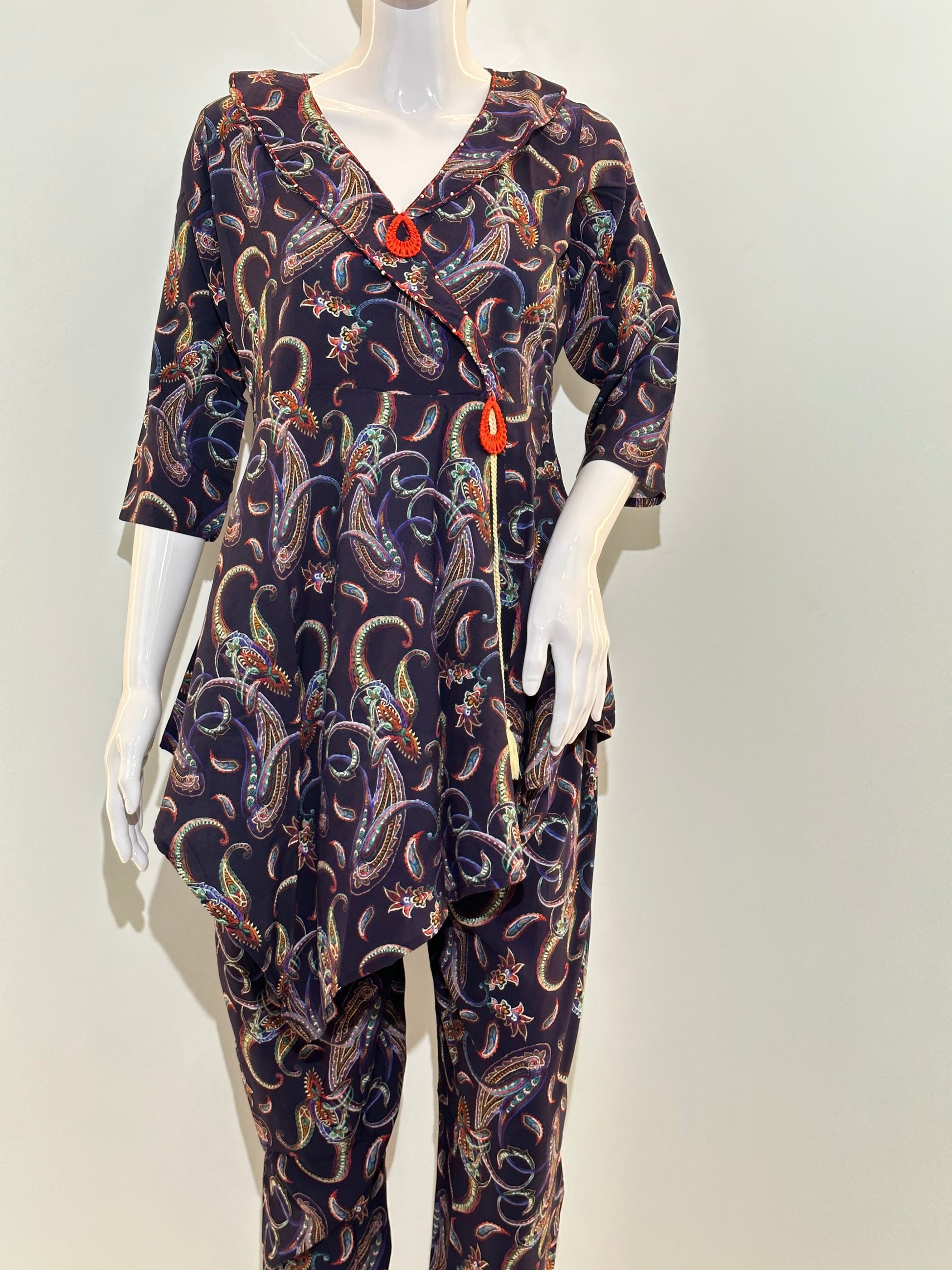 Co-ord set in Printed Rayon