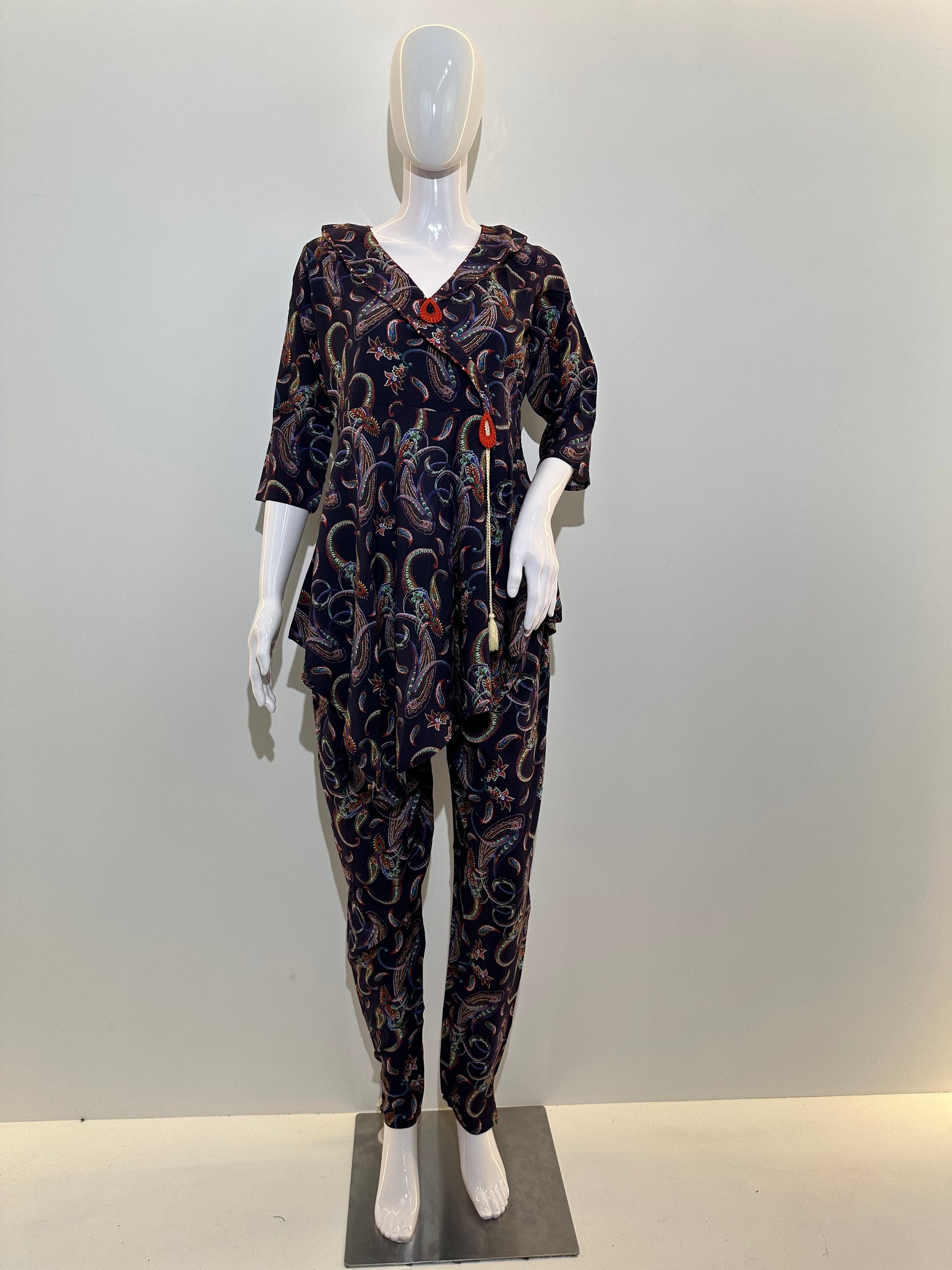 Co-ord set in Printed Rayon