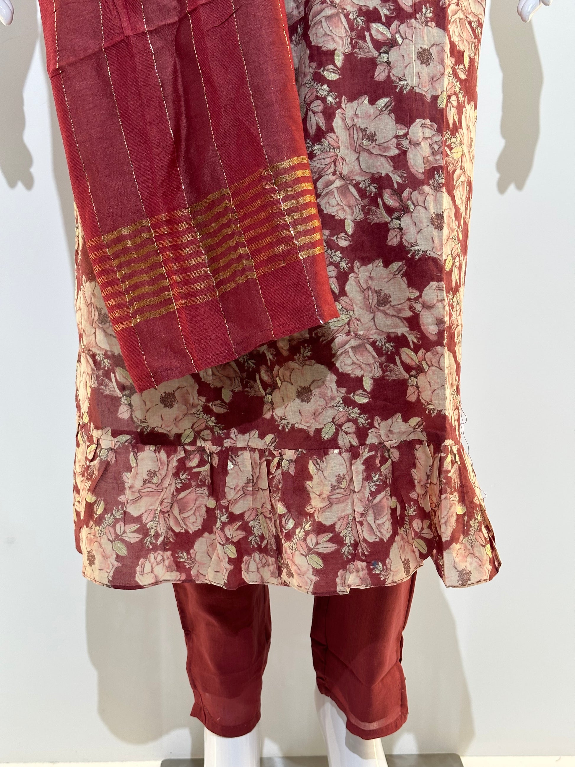 Cotton Alia Cut Flower Gown