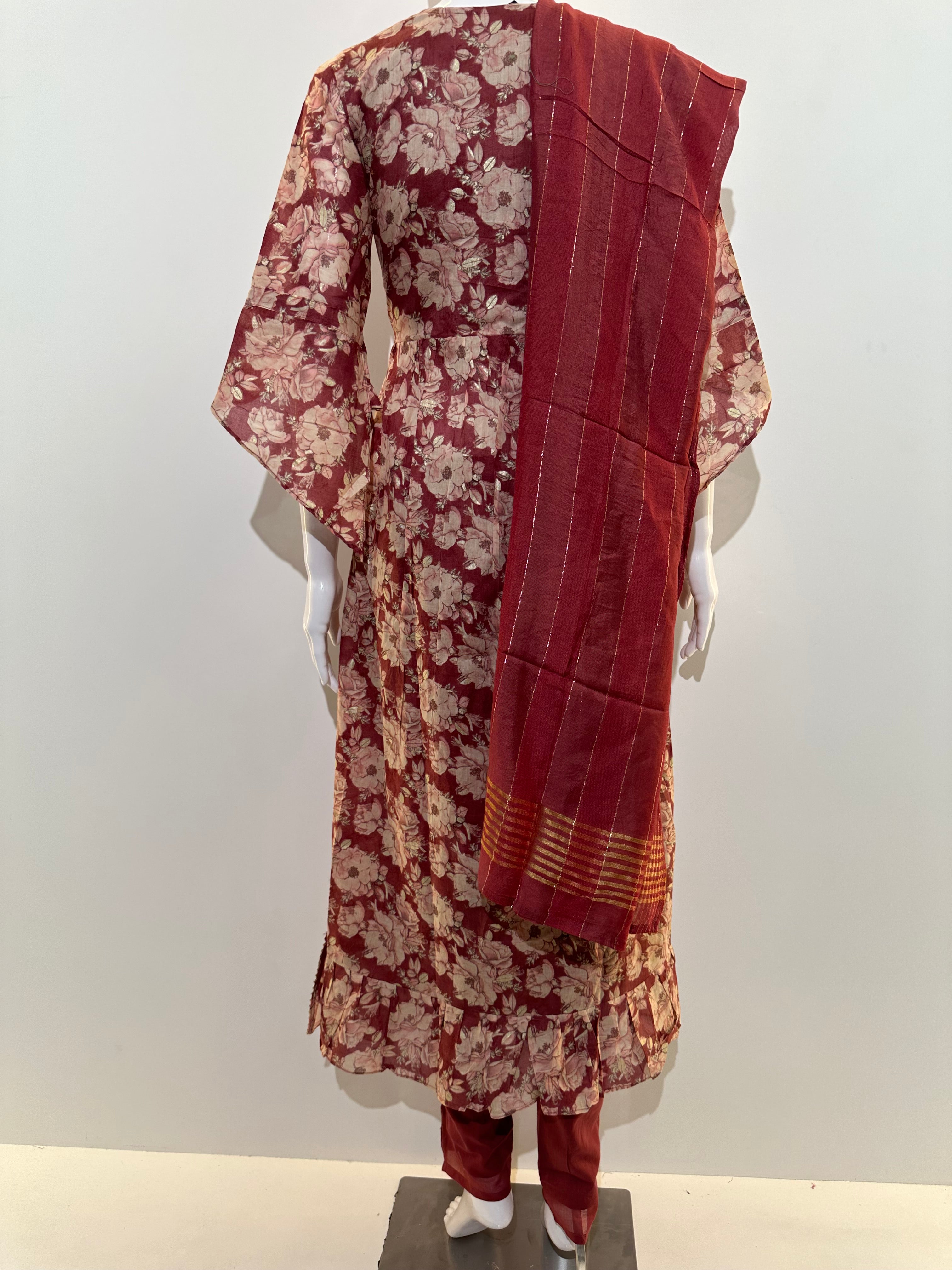 Image of Cotton Alia Cut Flower Gown