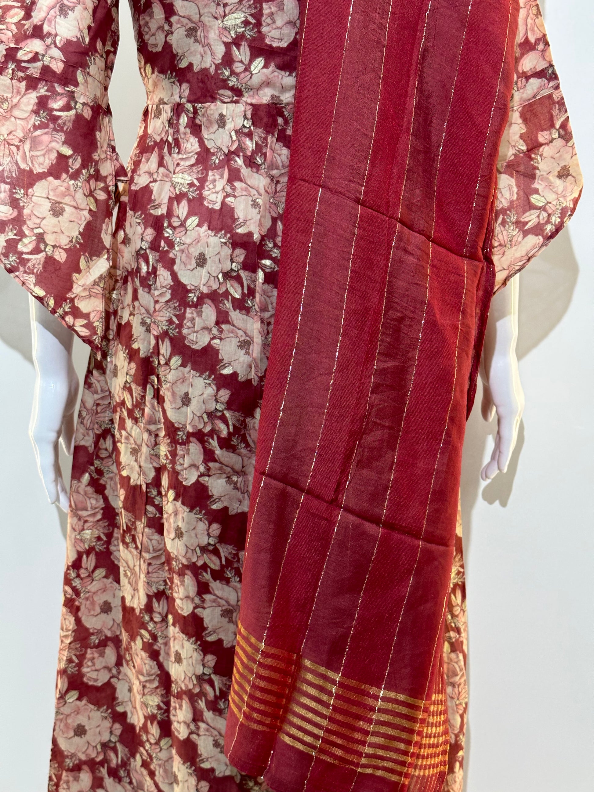 Cotton Alia Cut Flower Gown