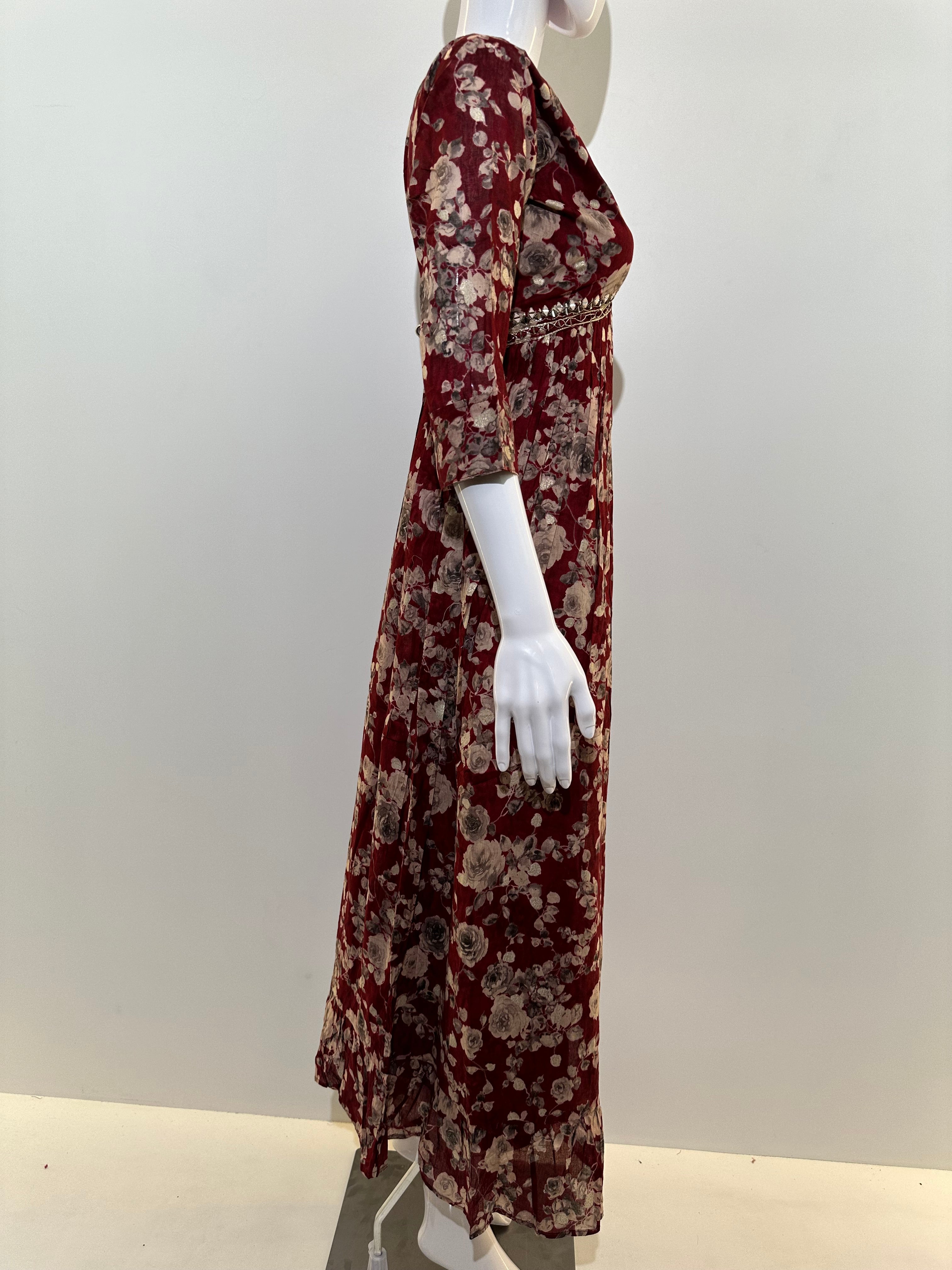 Image of Cotton Alia Cut Flower Gown