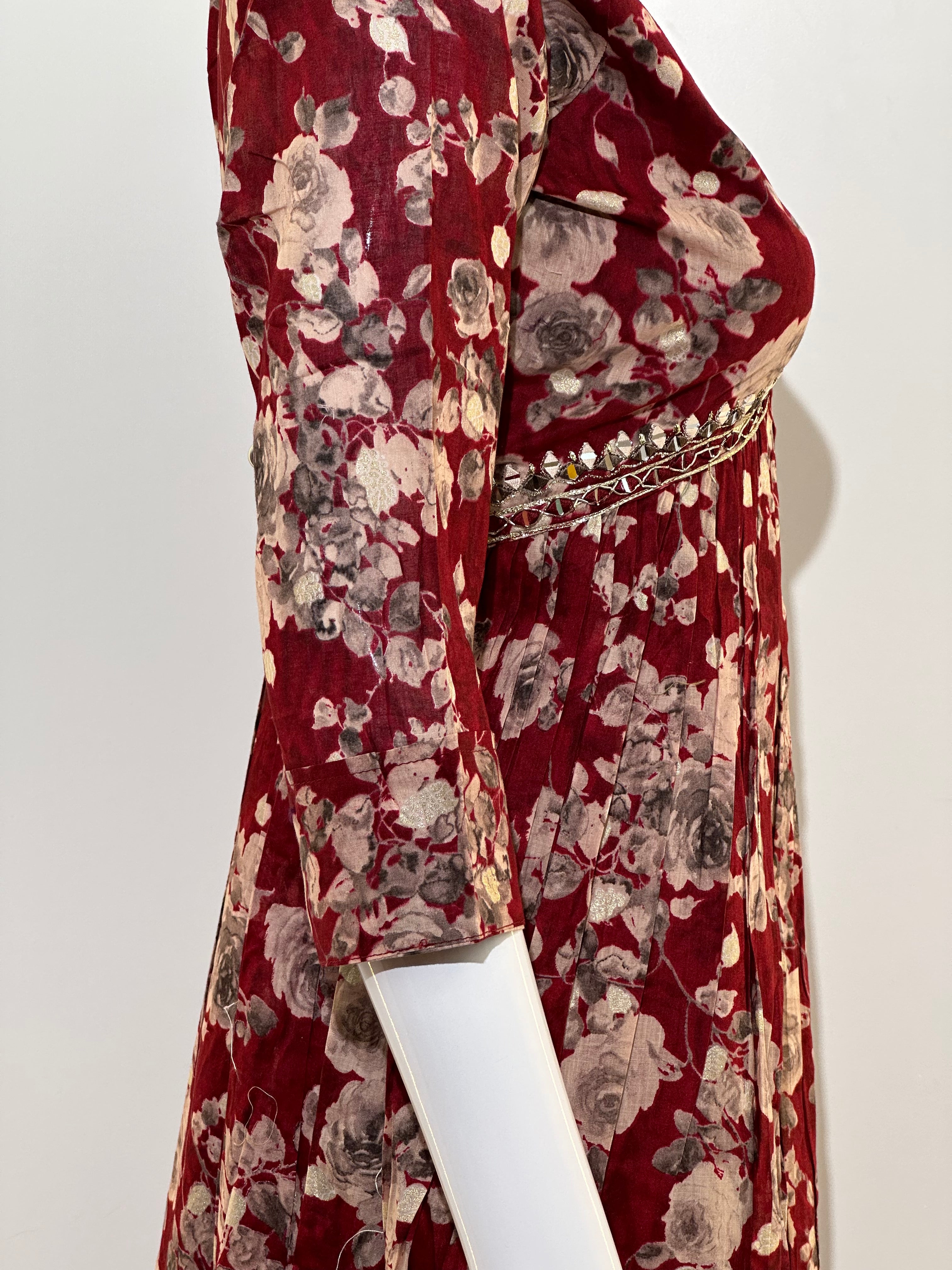 Image of Cotton Alia Cut Flower Gown