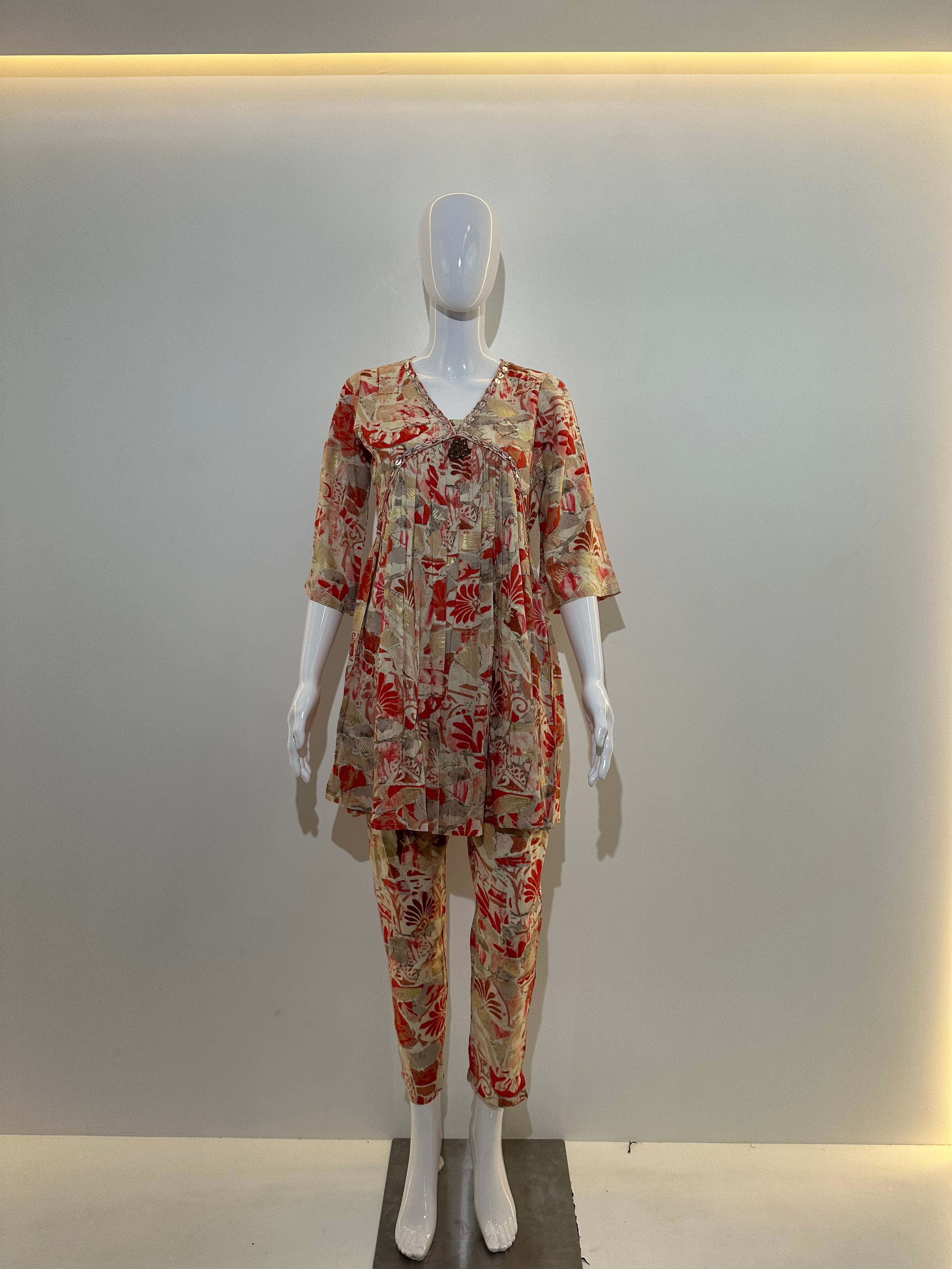 Image of Alia Cut Rayon Coord Set- 2 Piece