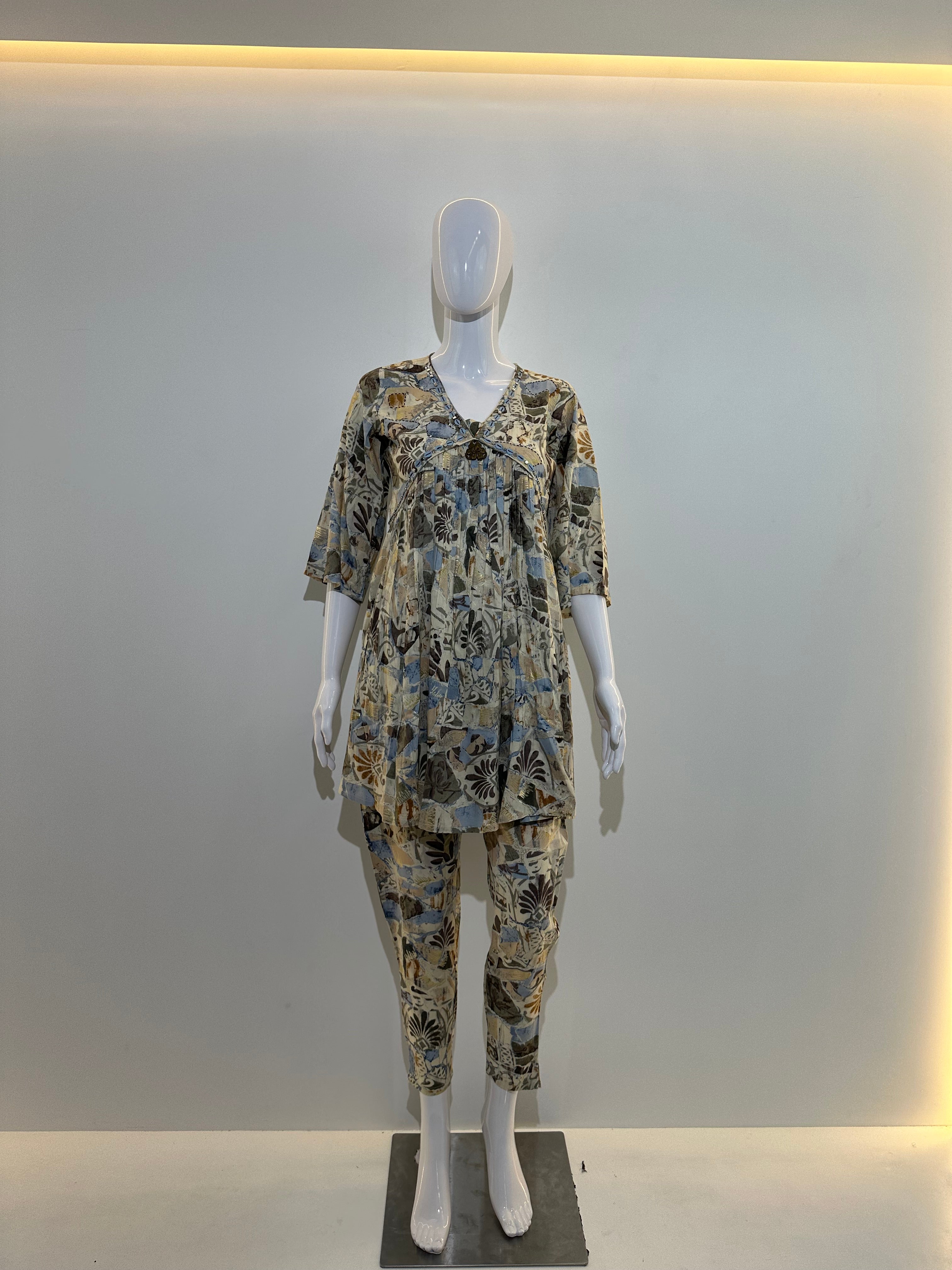 Image of Alia Cut Rayon Coord Set- 2 Piece