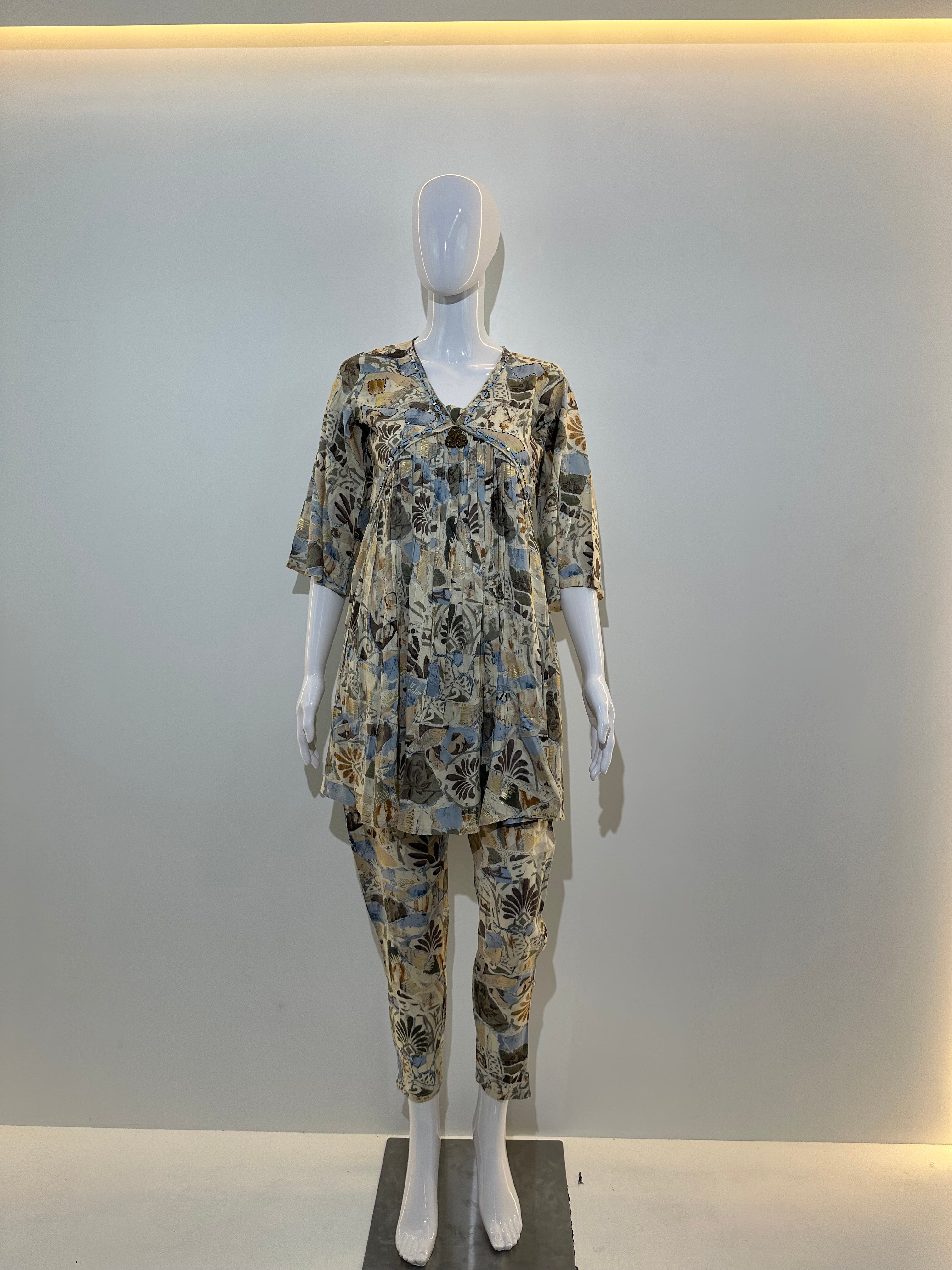 Image of Alia Cut Rayon Coord Set- 2 Piece