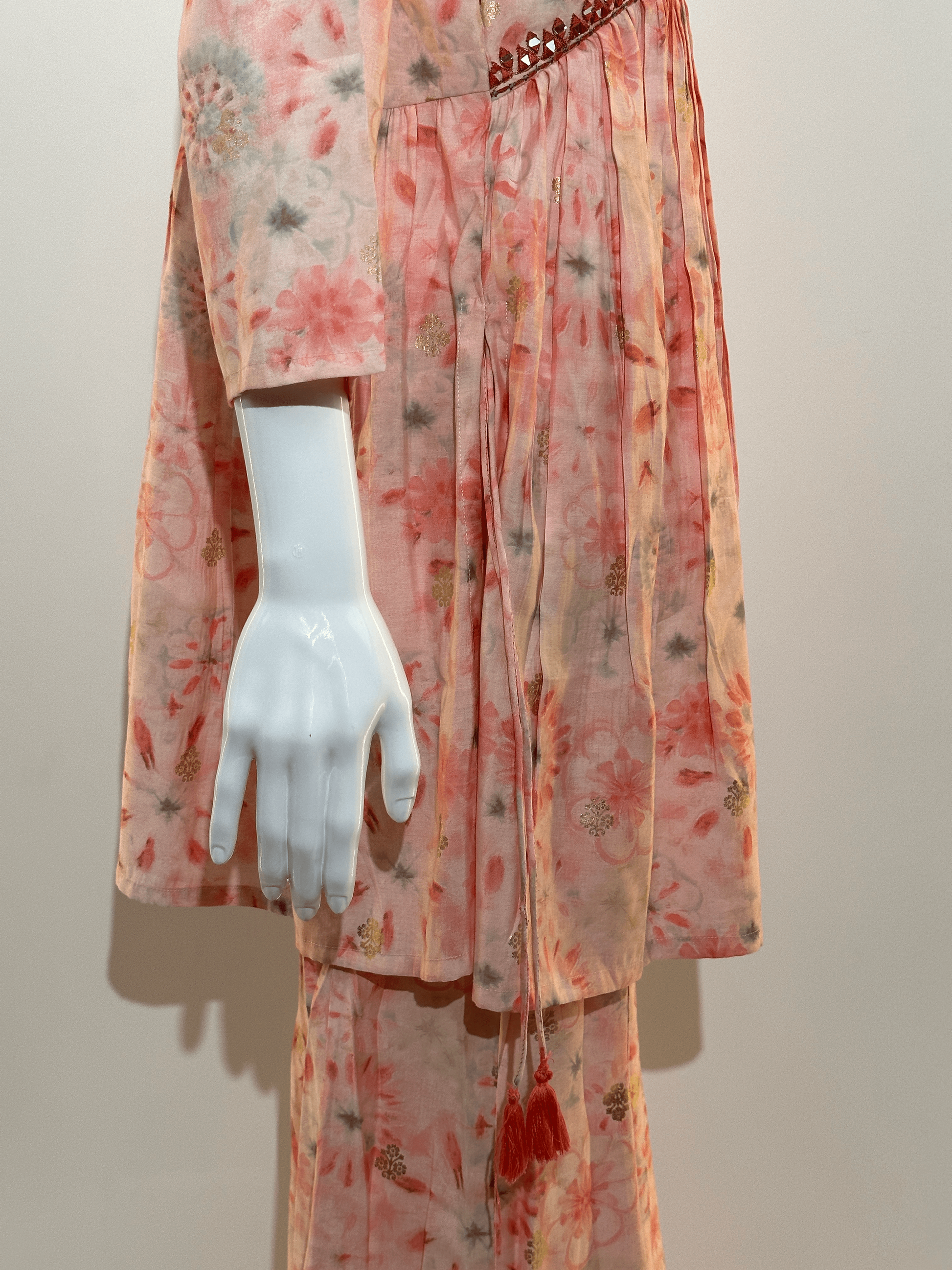 Muslin Bell Bottom Kurti Set- 2 Piece