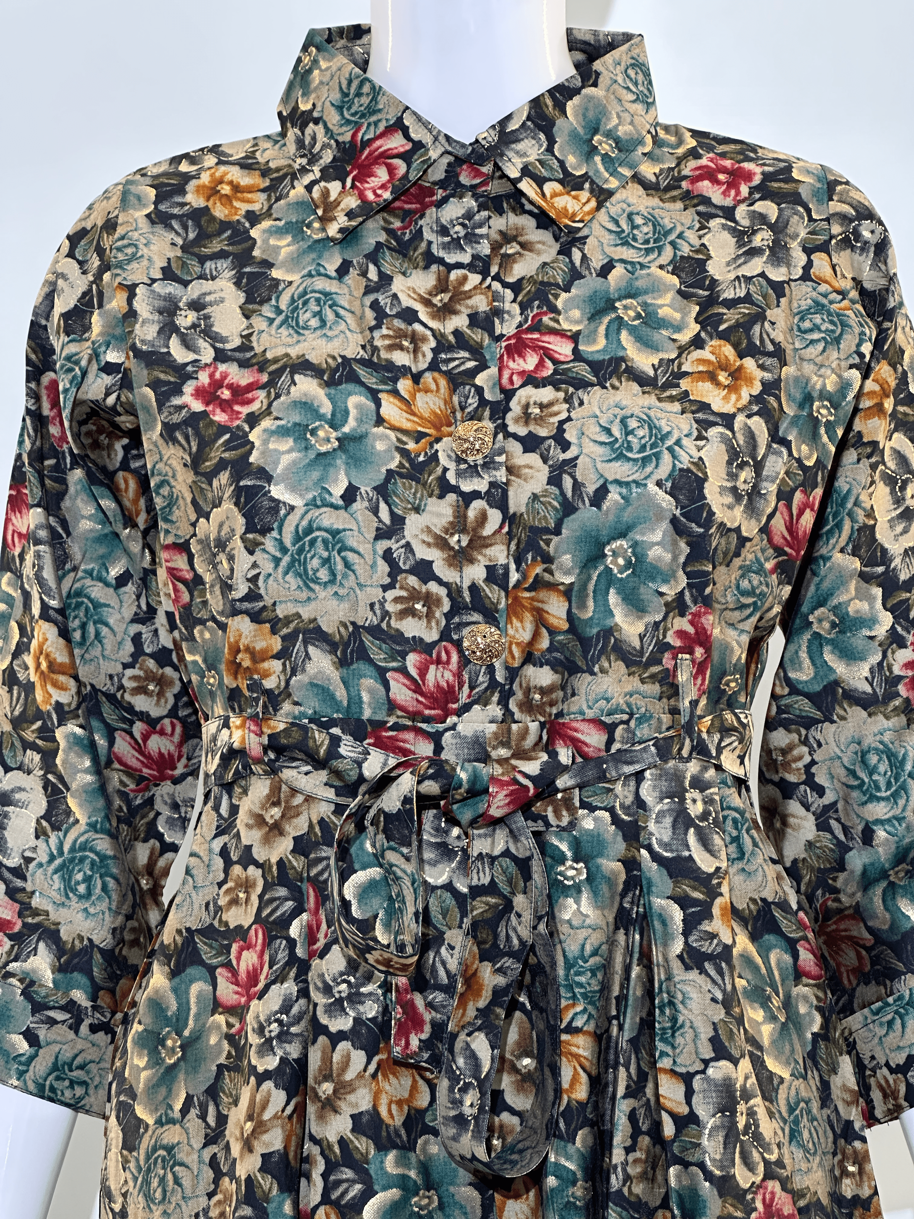 Image of Muslin Pattern Work Coord Set - 2 piece