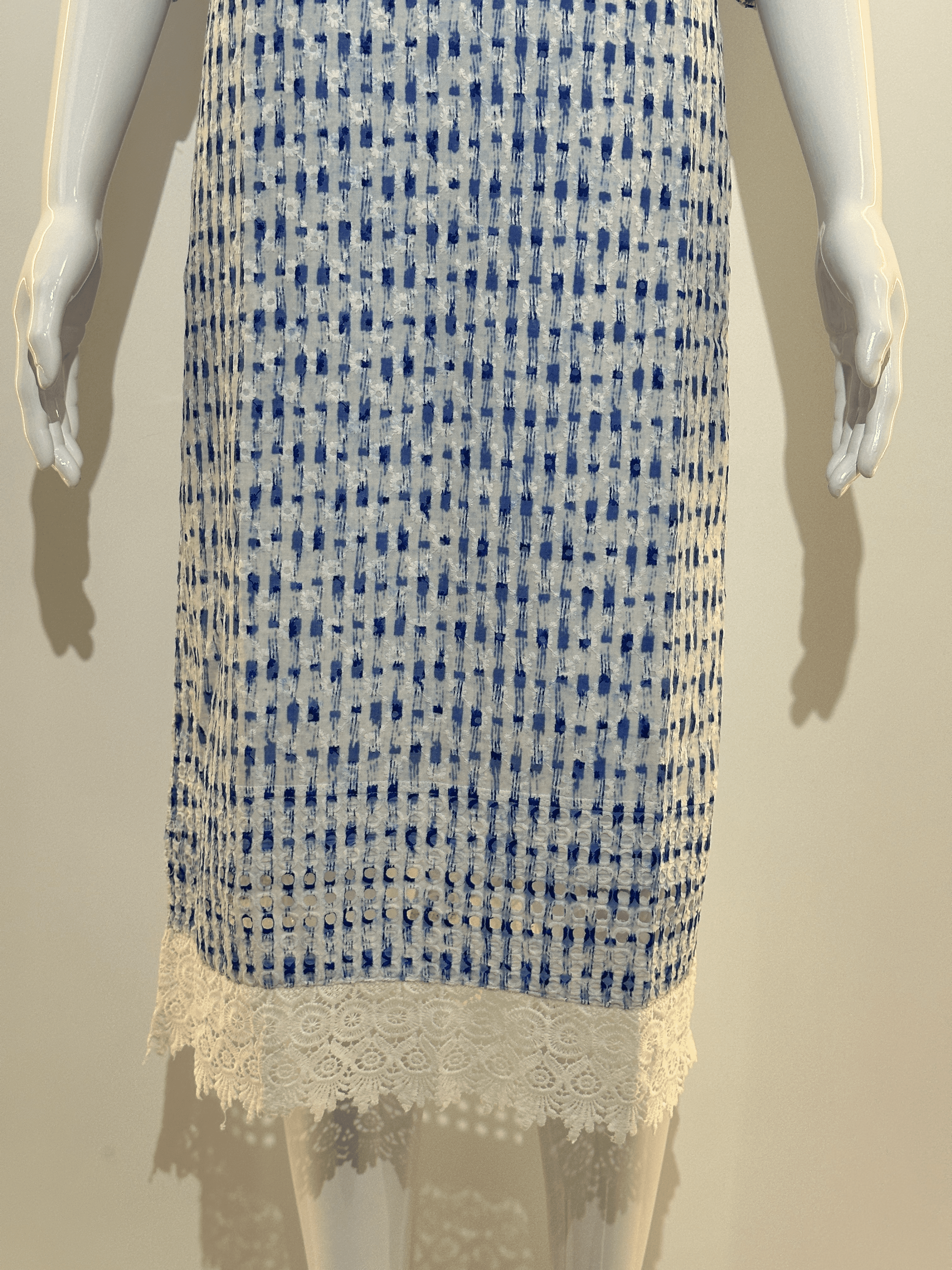 Image of Lucknowi work Cotton Straight Kurti