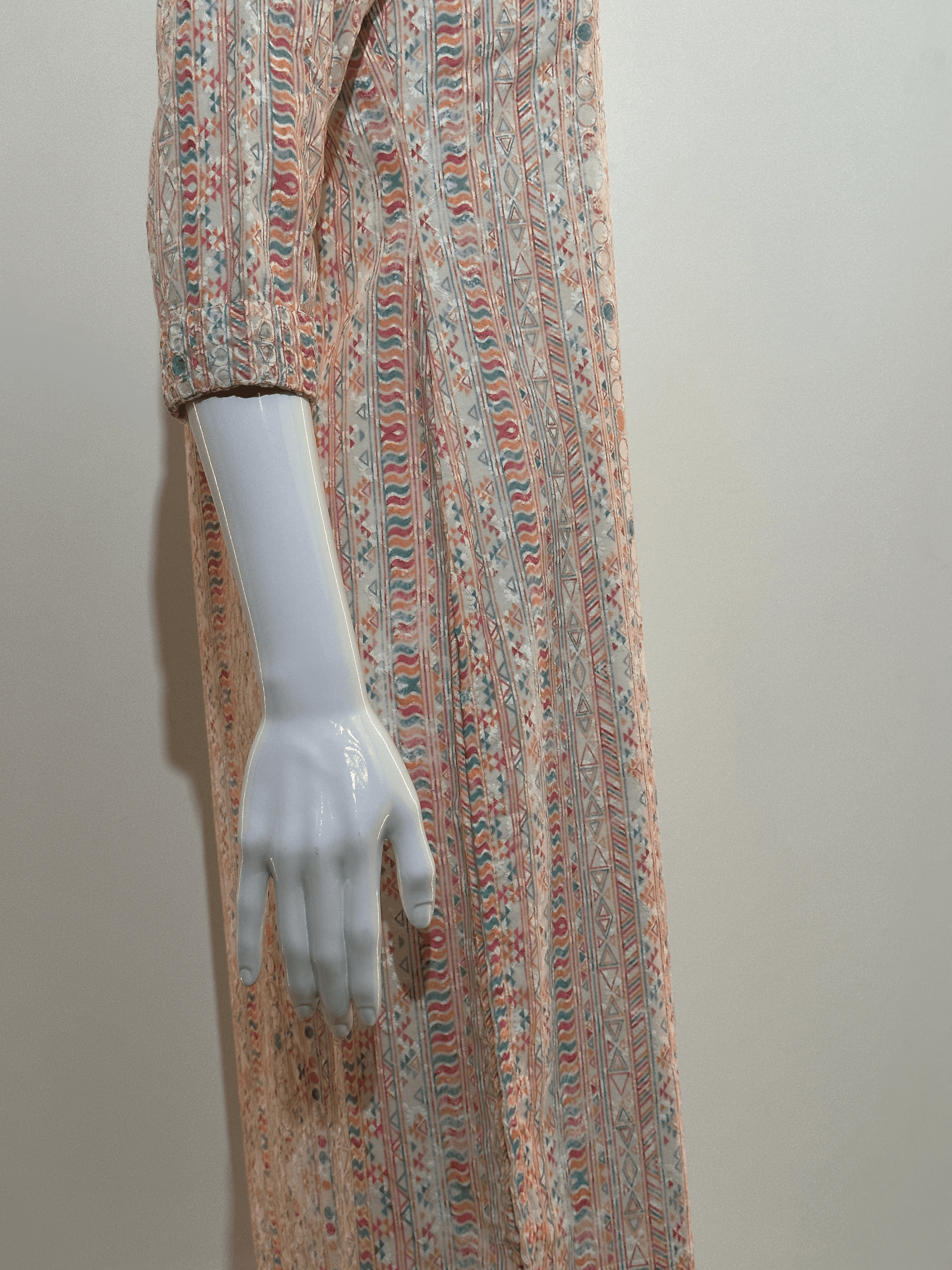 Lucknowi work Cotton Straight Kurti