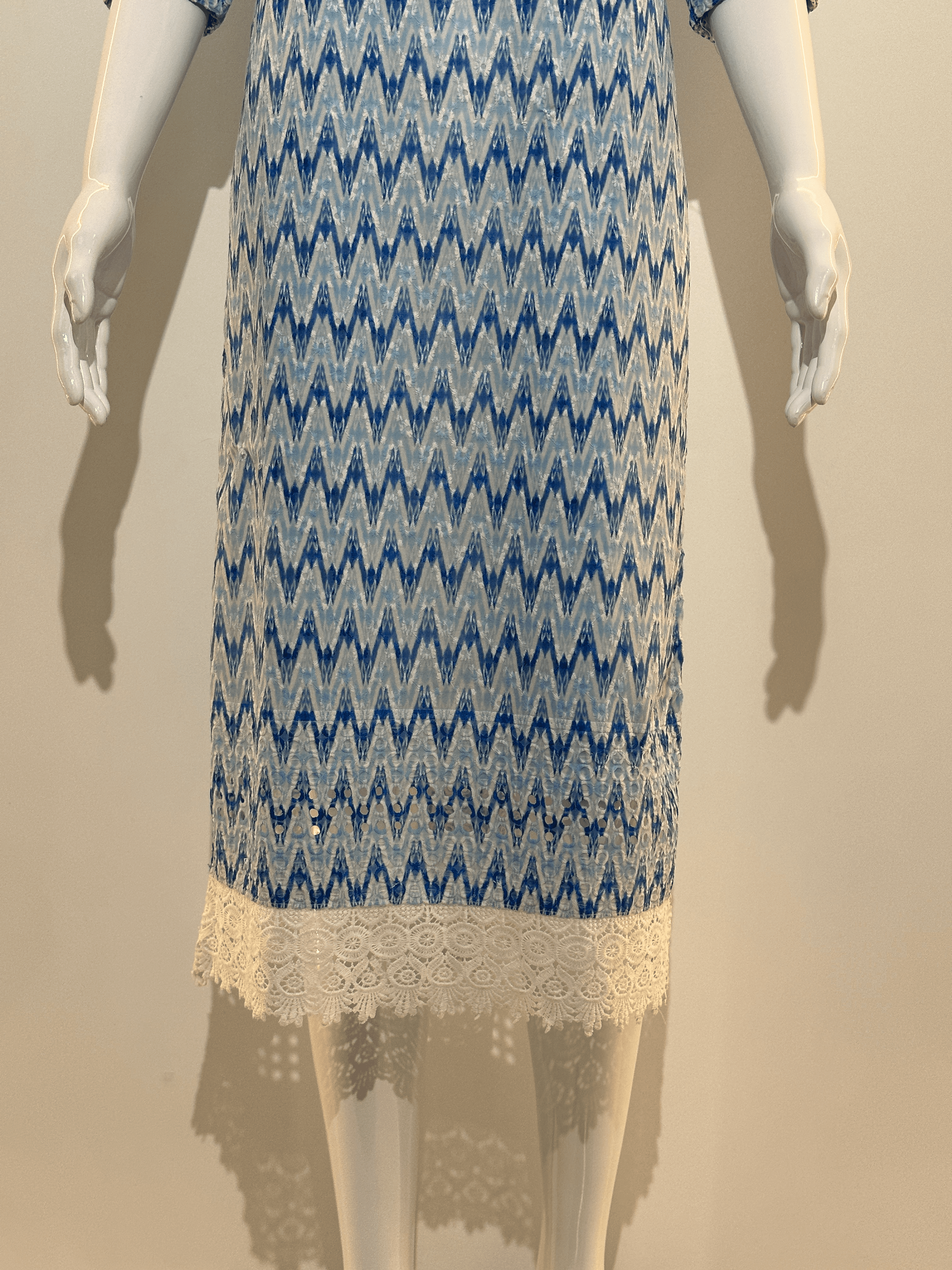 Lucknowi work Cotton Straight Kurti