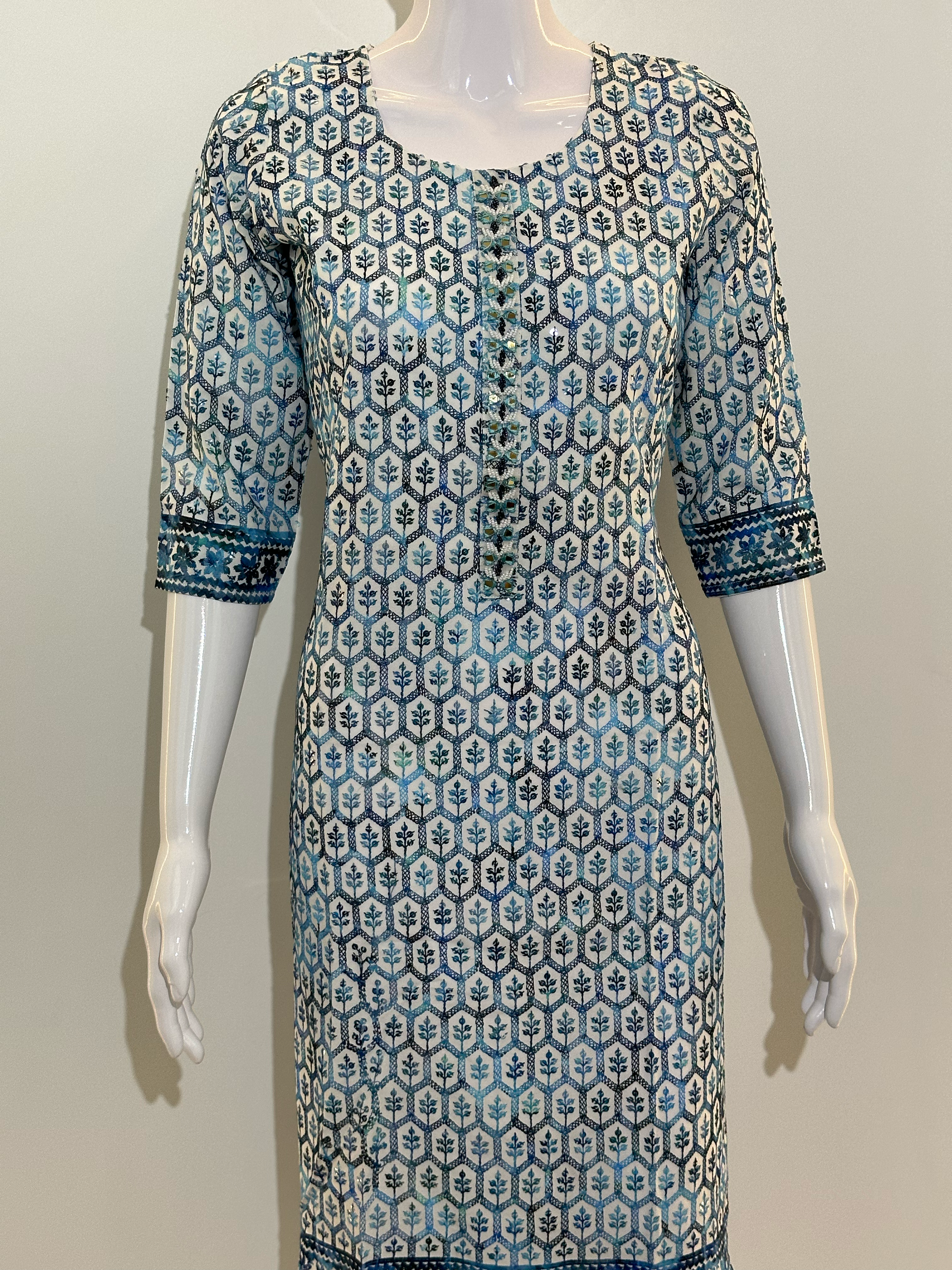 Image of Lucknowi Center Hand work Kurti