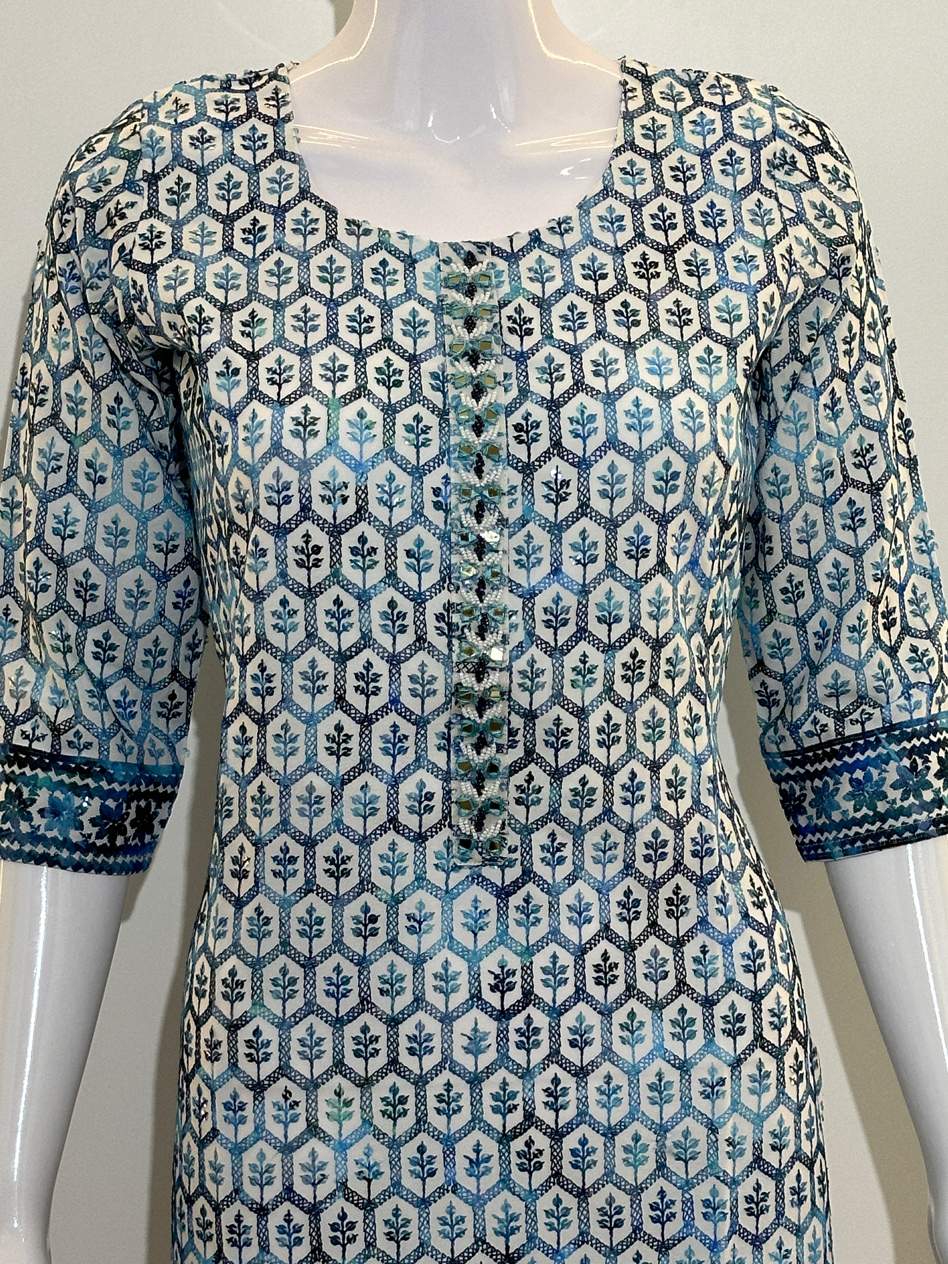 Image of Lucknowi Center Hand work Kurti