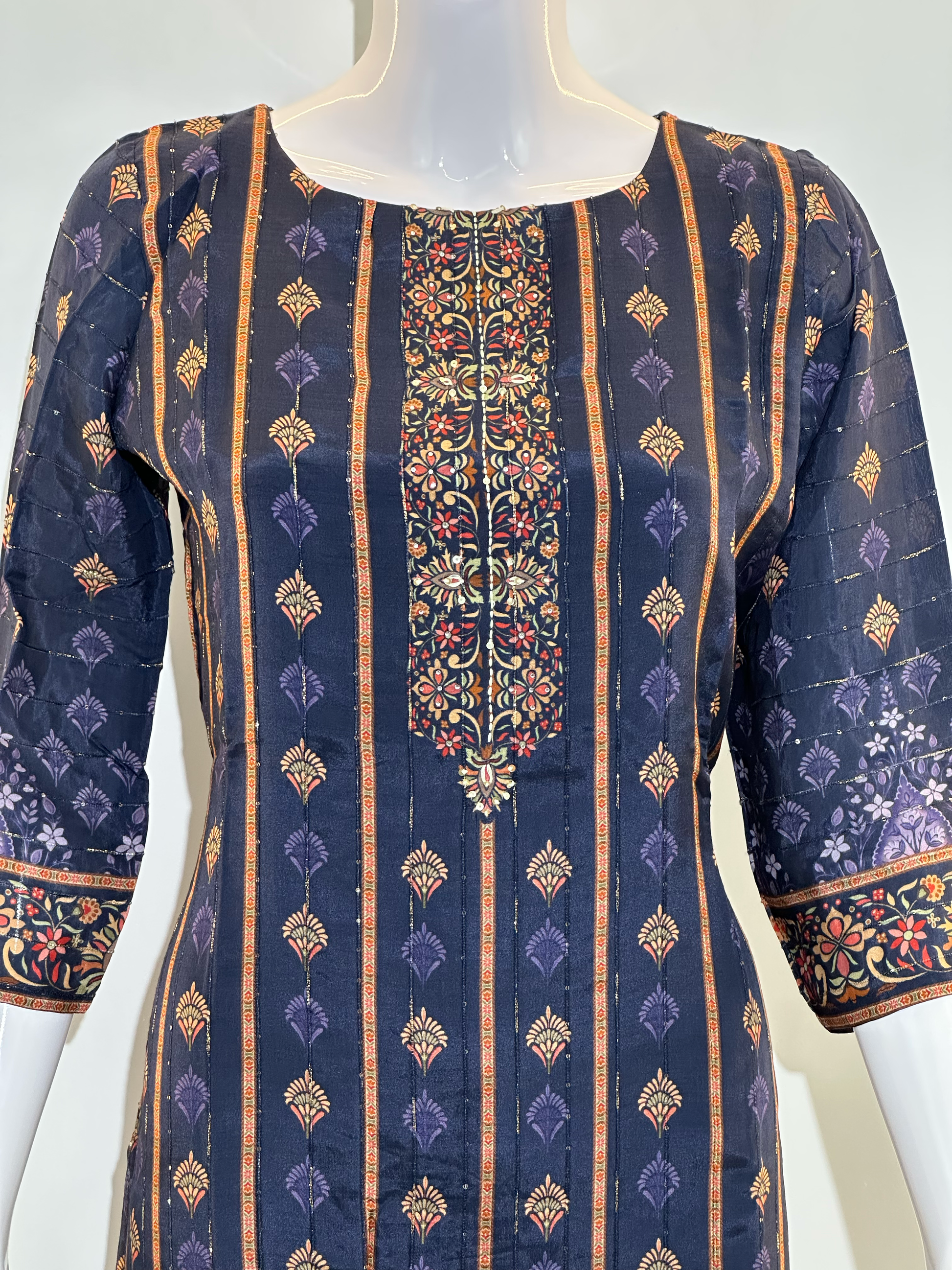 Muslin Sequence with Digital print Kurti