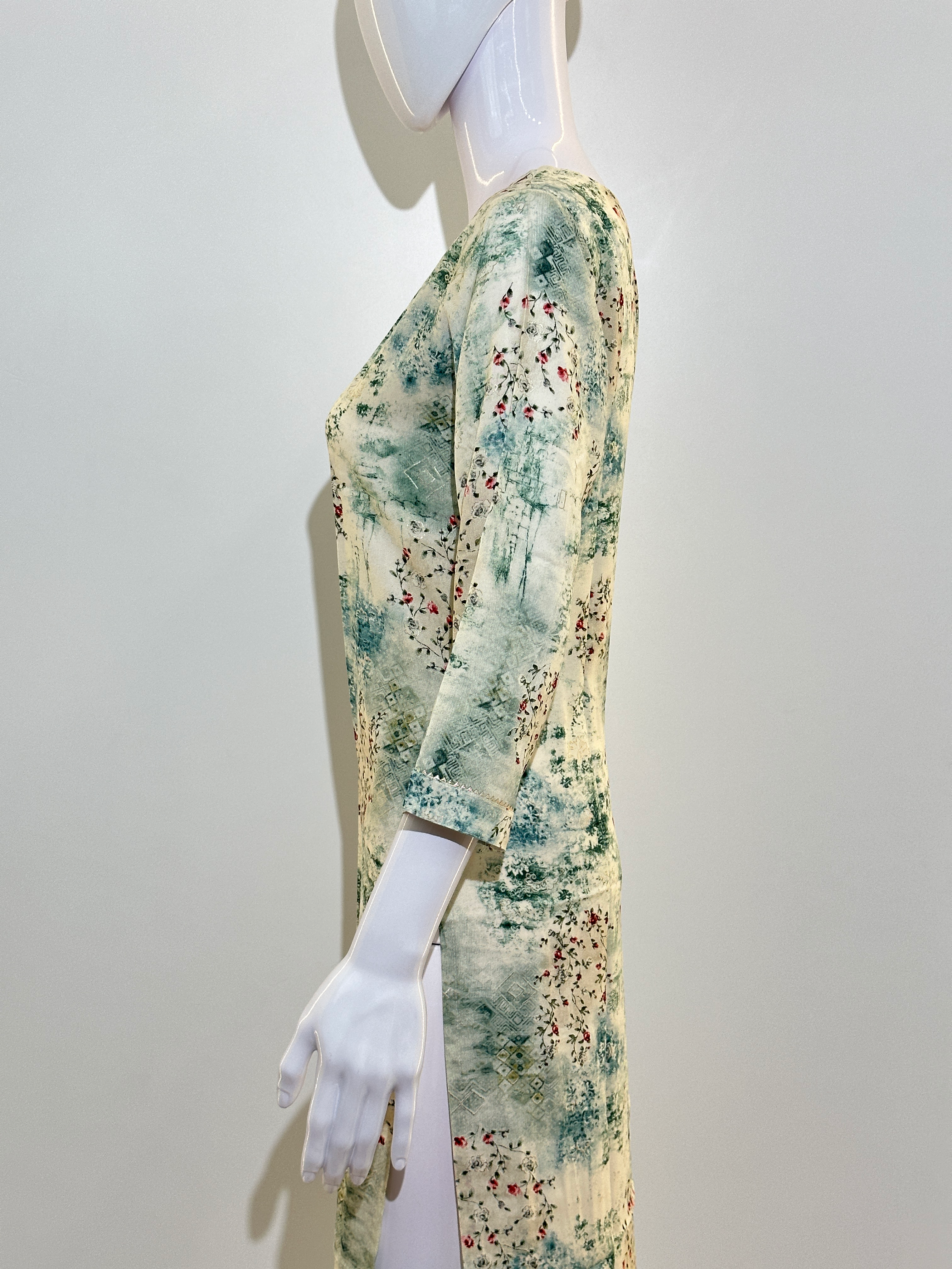 Image of Rayon Floral Hand work Kurti