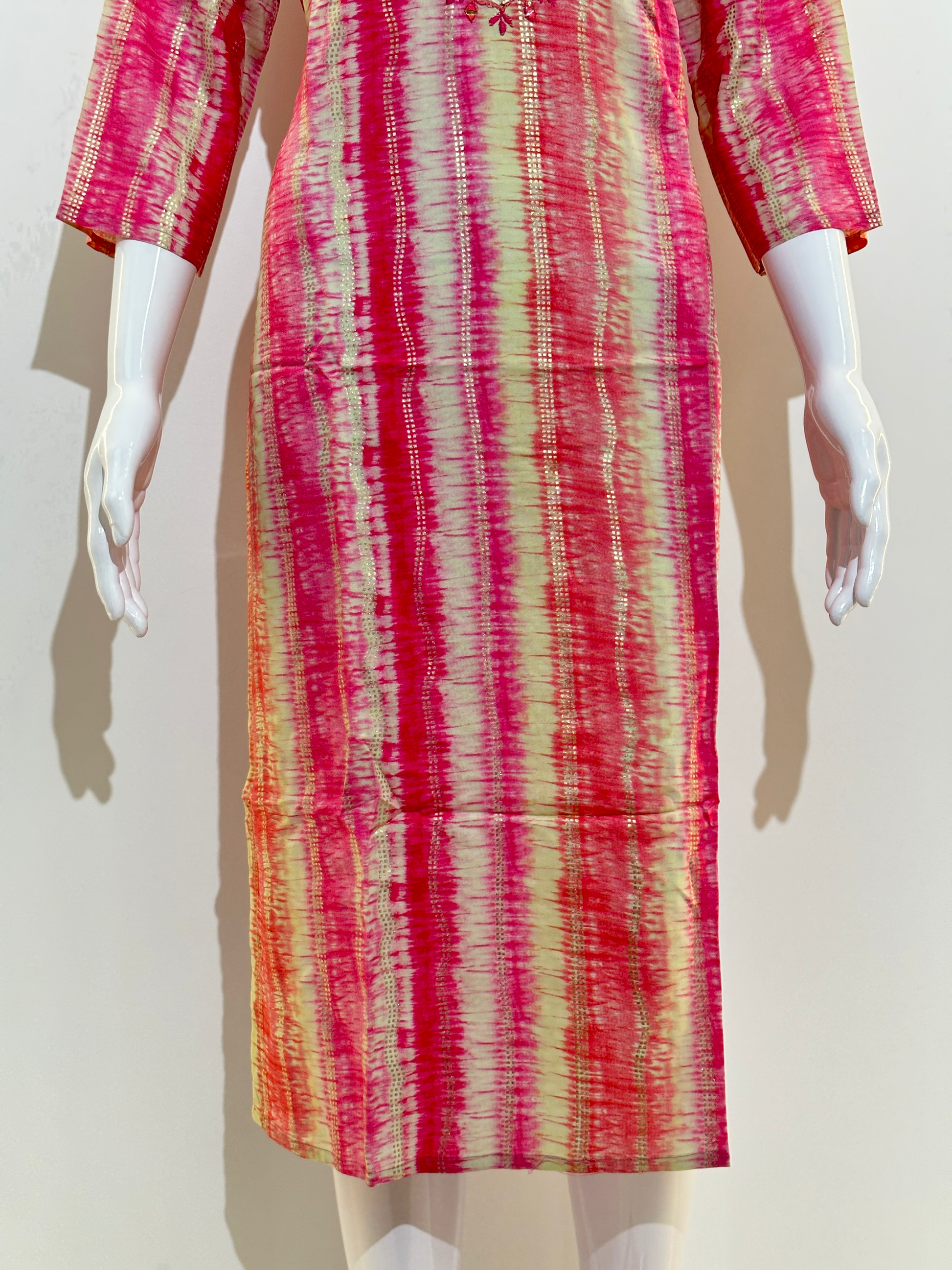 Rayon with Hand and border work Kurti