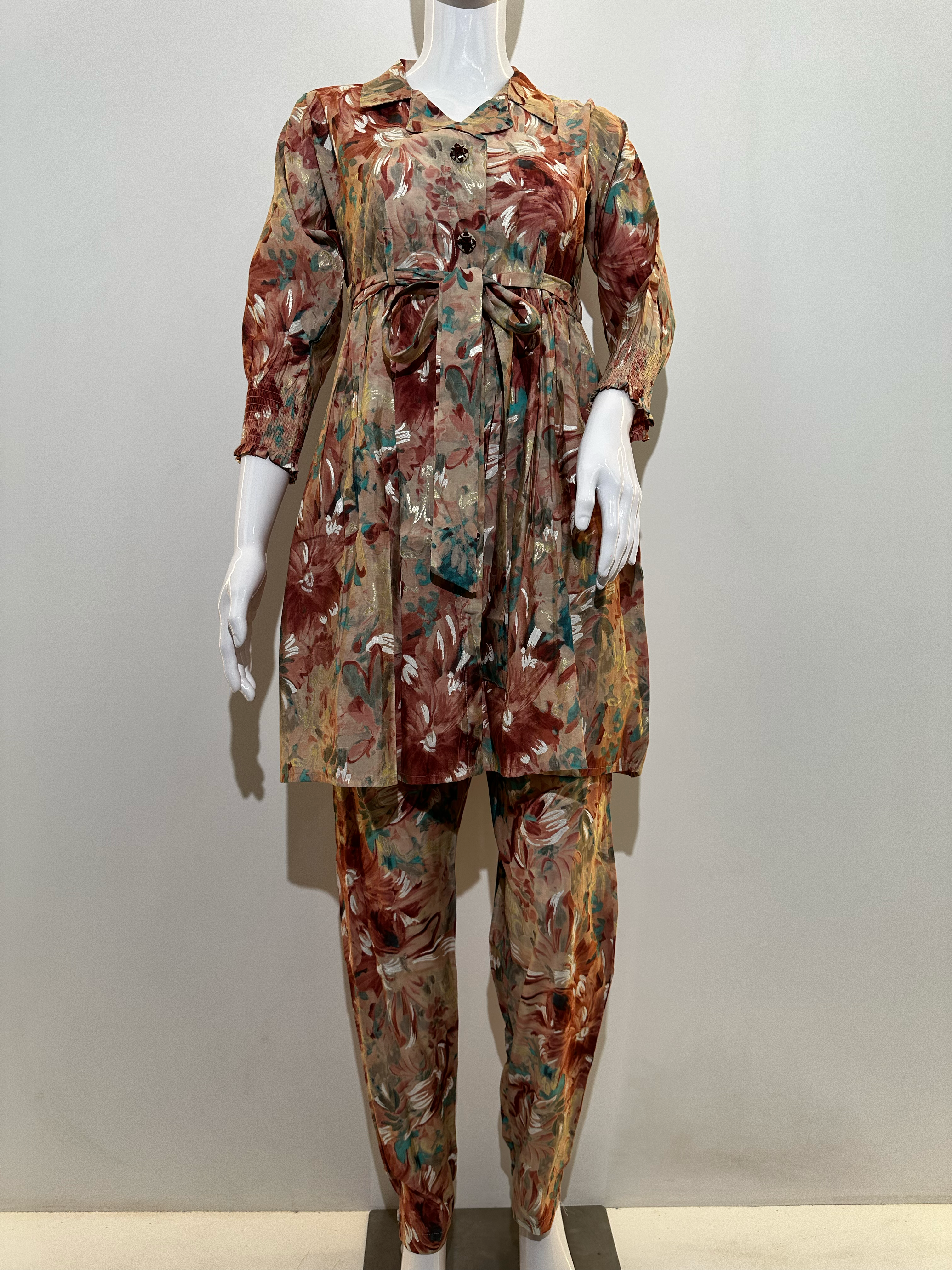 Image of Copy of Alia Cut with Sharara Pant - 3 Piece