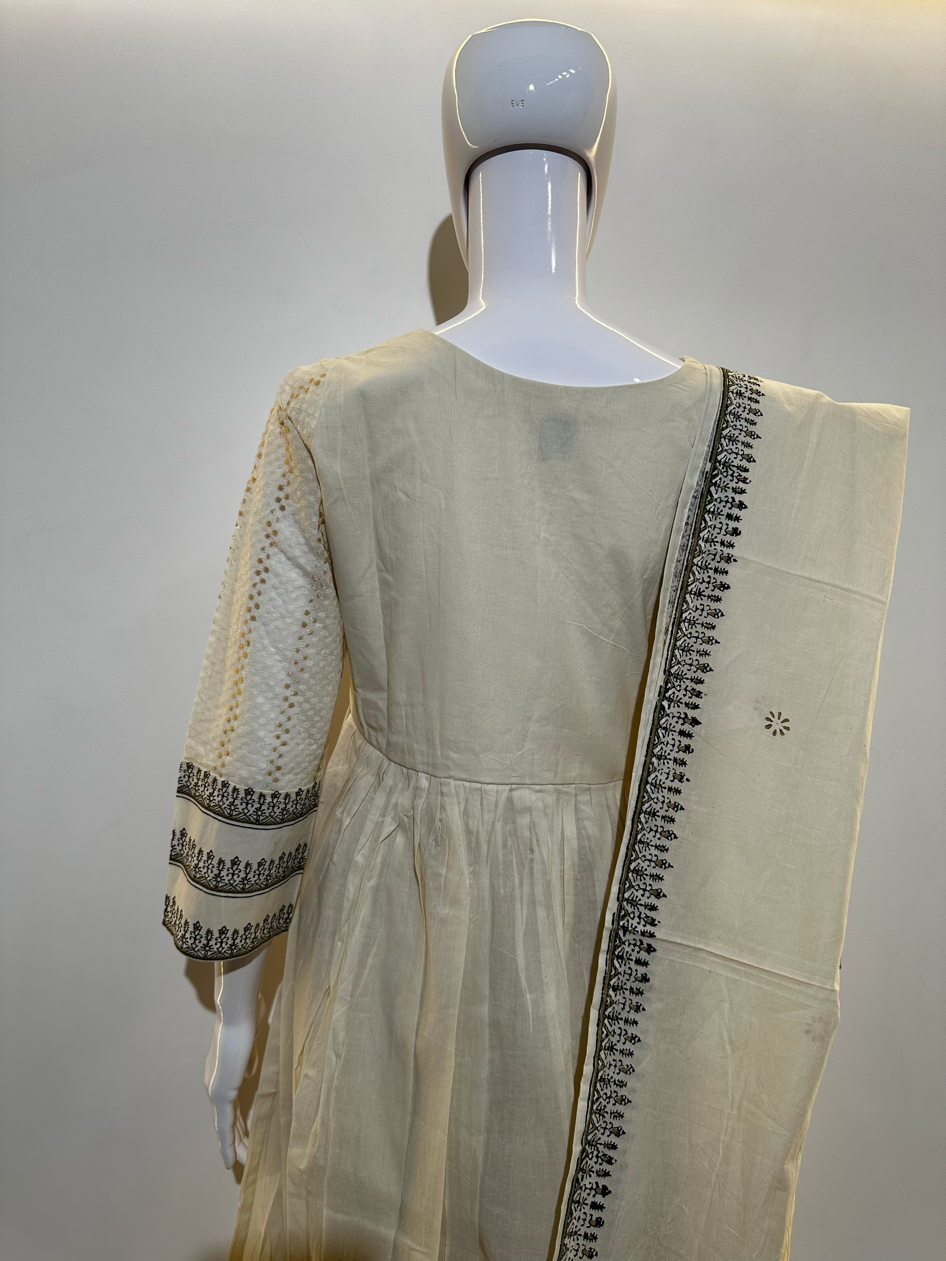 Image of Cotton Embroidery kurti Set - 3 Piece