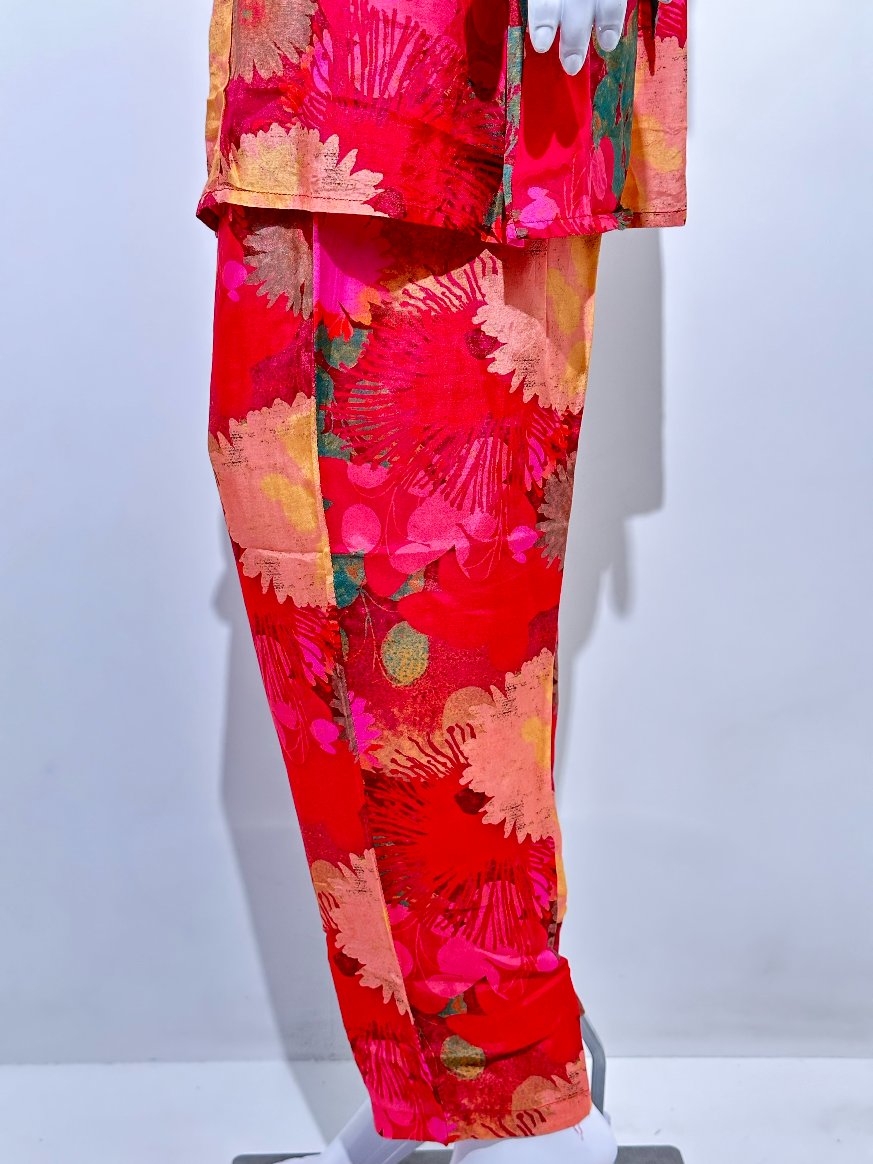 Image of Muslin Hand work Coord Set - with Belt