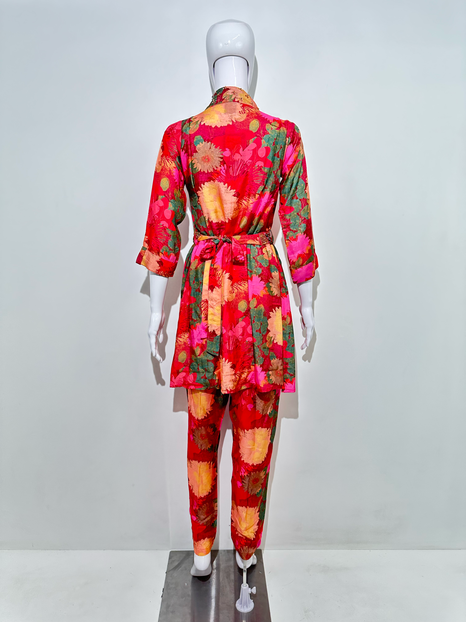 Muslin Hand work Coord Set - with Belt