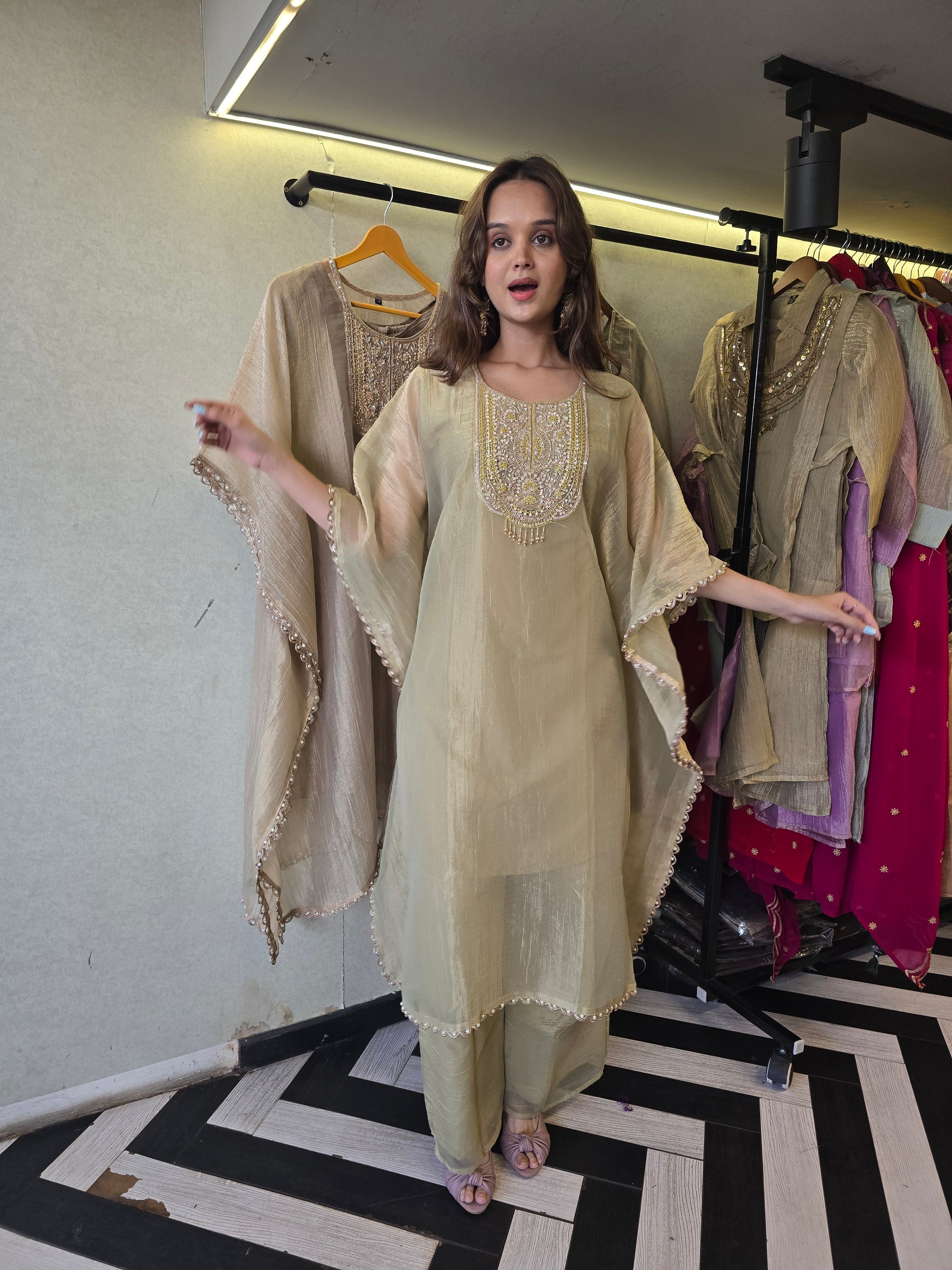 Pure Soft Tissue Kaftan Sets